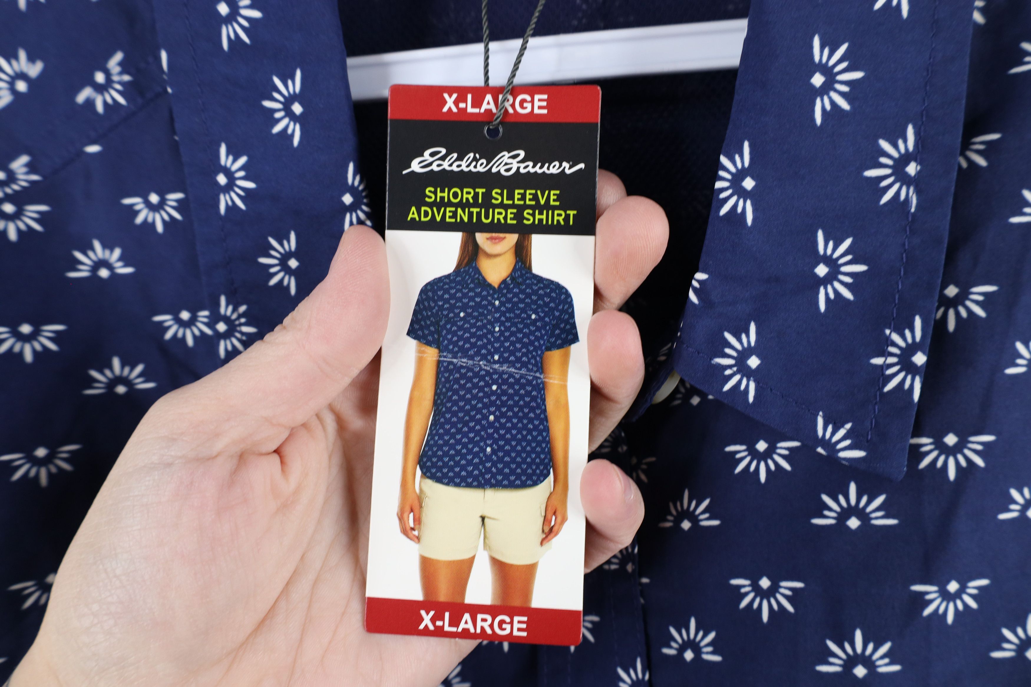 Eddie Bauer × Vintage New Eddie Bauer UPF 50 Adventure Short Sleeve Button Shirt Size US XL / EU 56 / 4 - 7 Thumbnail