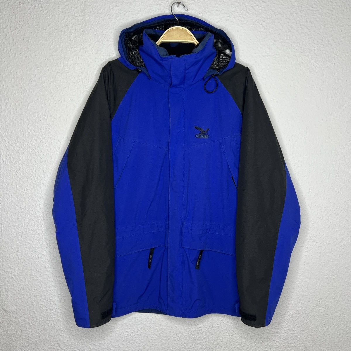 Vintage Salewa Goretex Waterproof Navy Jacket Polarlite 3in1