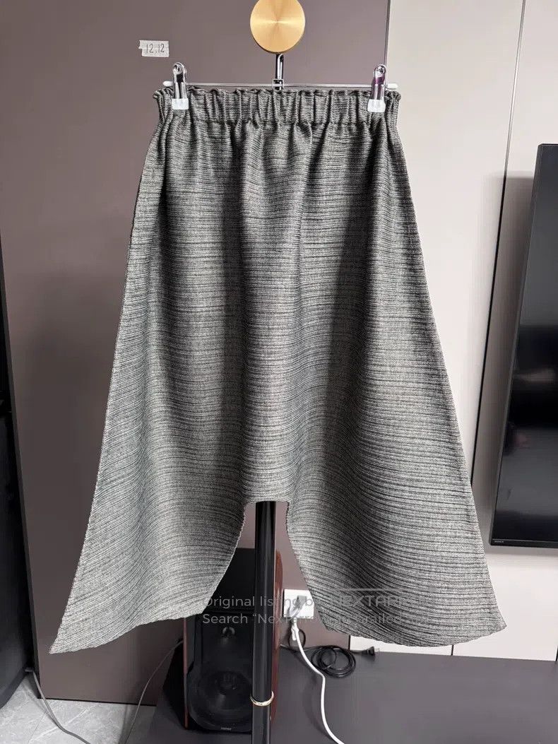 Issey Miyake Issey Miyake size:1 Horizontal Striped Thick Harem Pants Size 22" - 1 Thumbnail