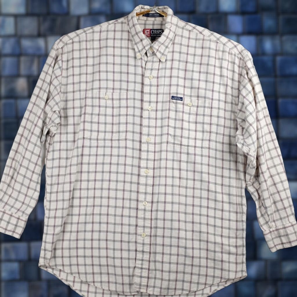 Chaps Chaps Ralph Lauren Men's Check Shirt Tan Size L Size US L / EU 52-54 / 3 - 1 Thumbnail