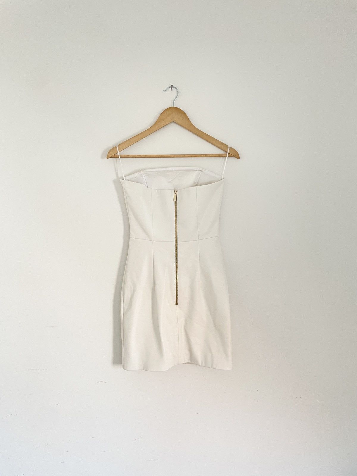 Other Jan Moore Maison Faux Leather Strapless Mini Dress RRP €265 Size XS / US 0-2 / IT 36-38 - 6 Thumbnail