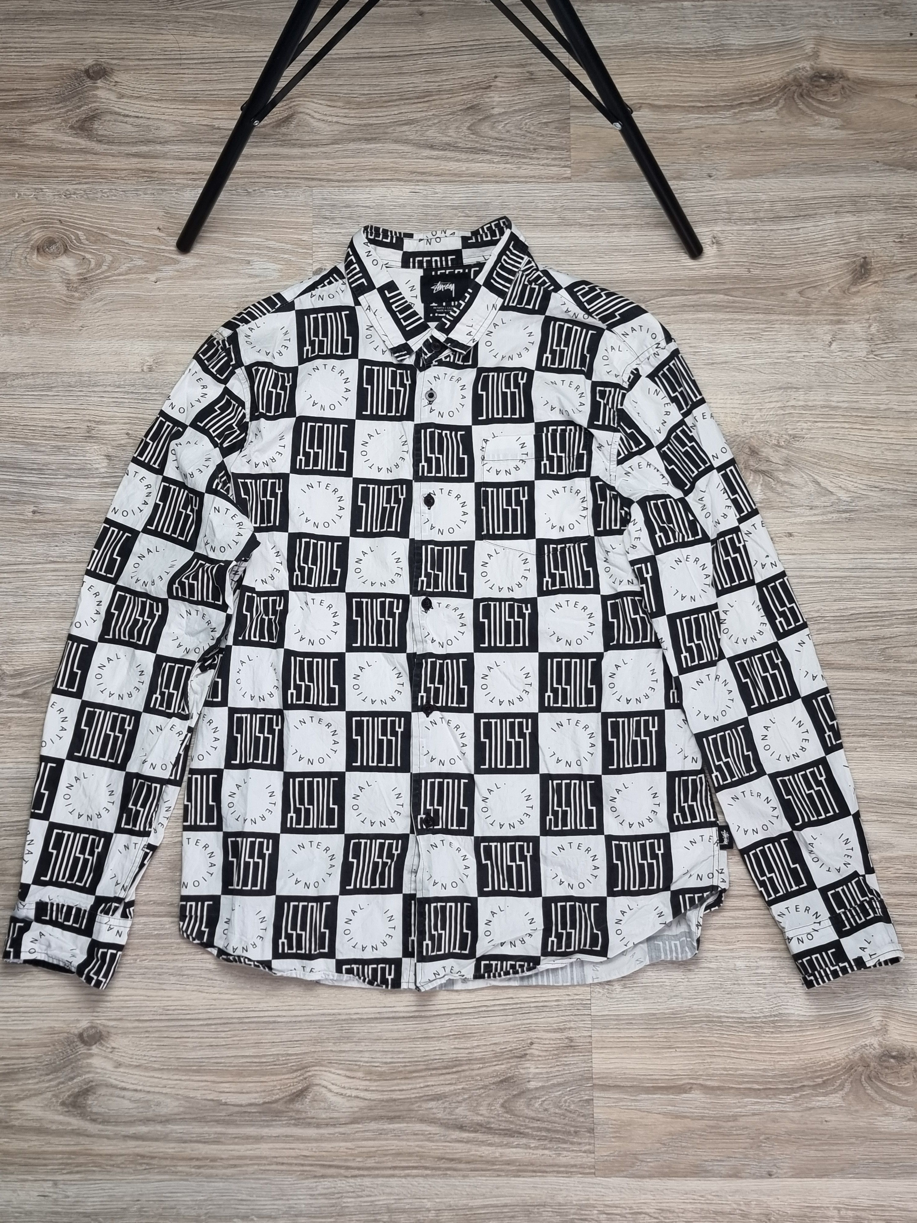Stussy Stussy monogram logo shirt y2k skateboard Size US L / EU 52-54 / 3 - 1 Thumbnail