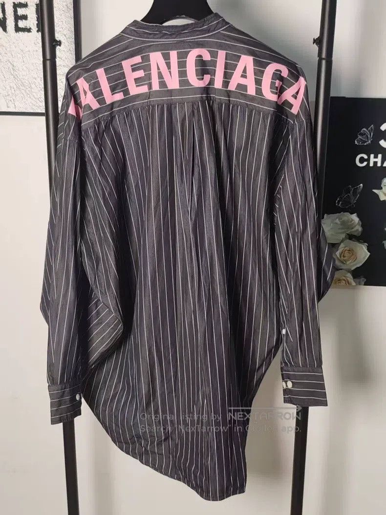 Balenciaga Balenciaga size 38 Back Logo Striped Shirt Size M / US 6-8 / IT 42-44 - 2 Thumbnail