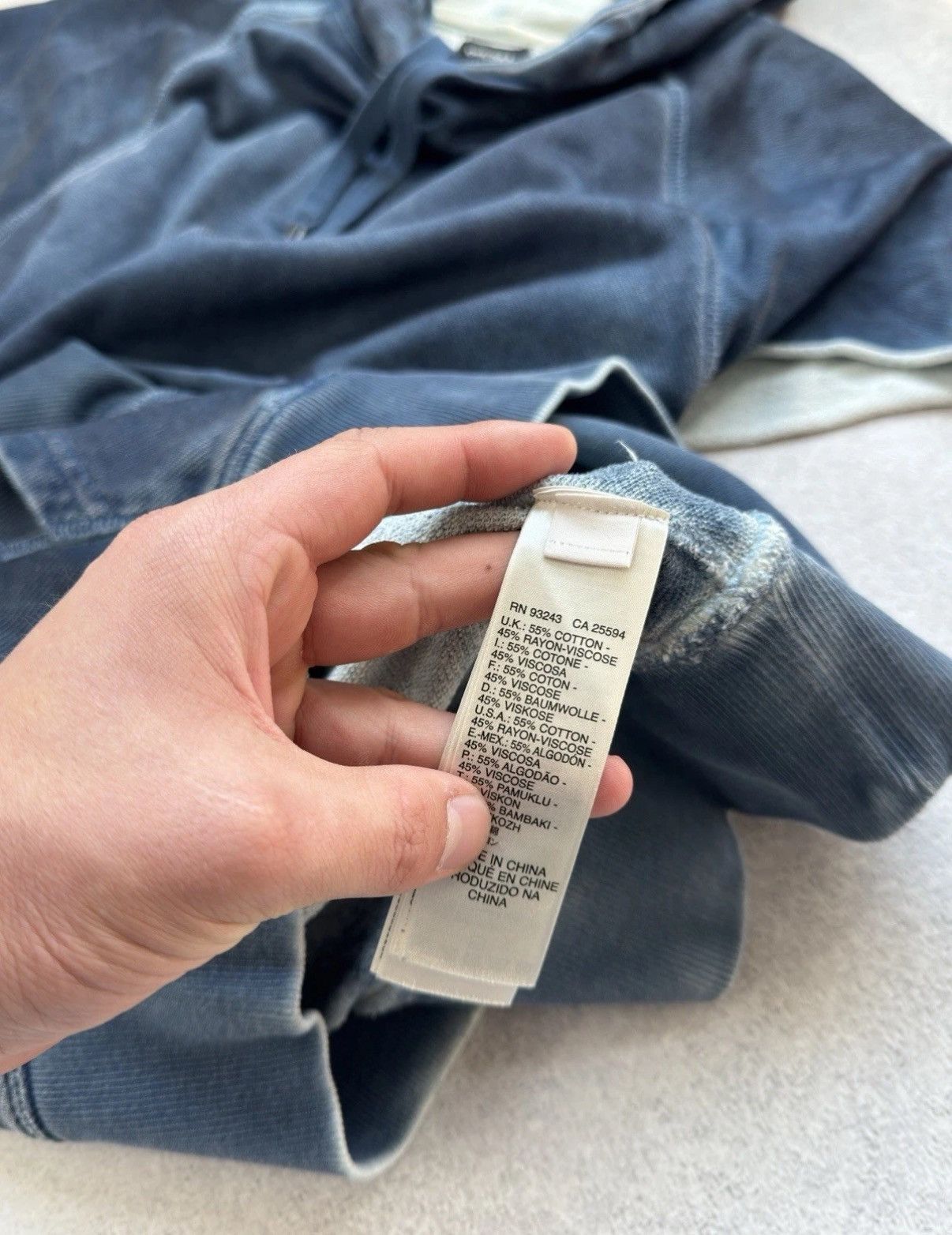 Diesel Diesel Avant Garde Y2K Washed Effect Hoodie Shorts Sleeve Size US M / EU 48-50 / 2 - 6 Thumbnail
