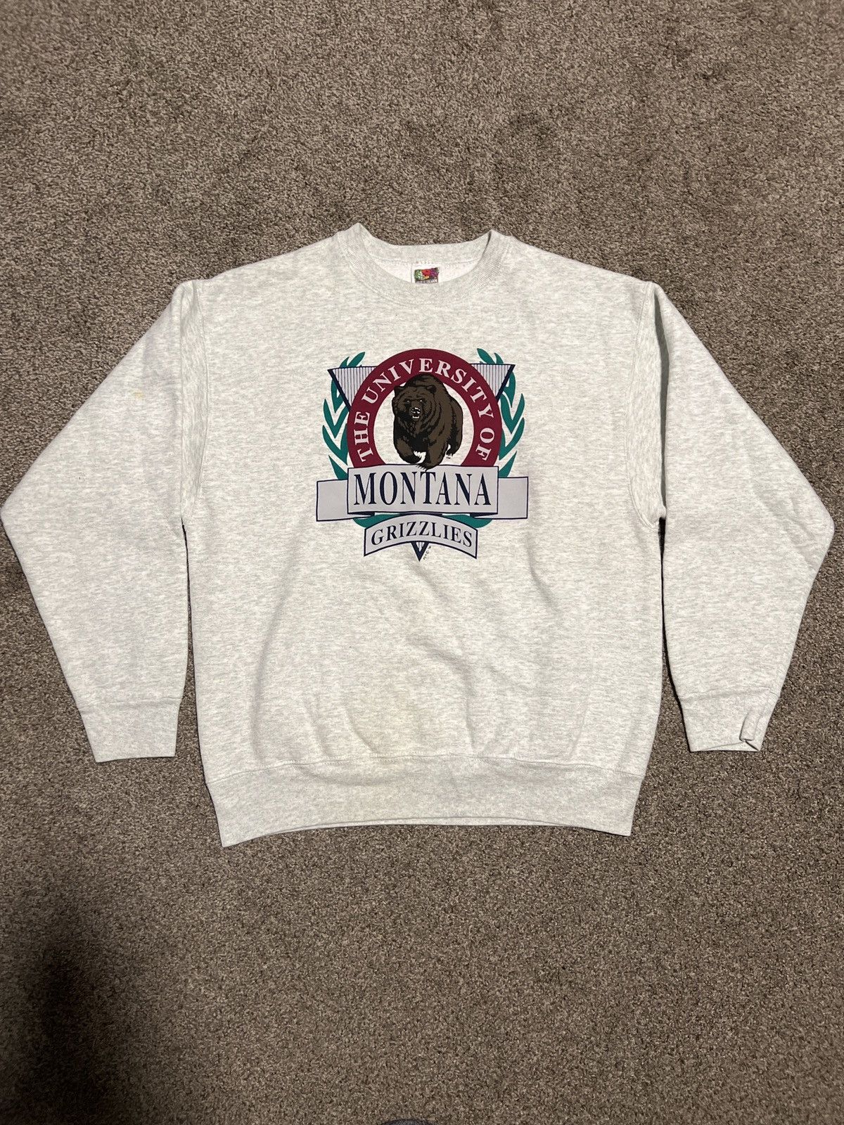 Fruit Of The Loom Vintage Montana Grizzlies Crewneck Size US M / EU 48-50 / 2 - 1 Thumbnail