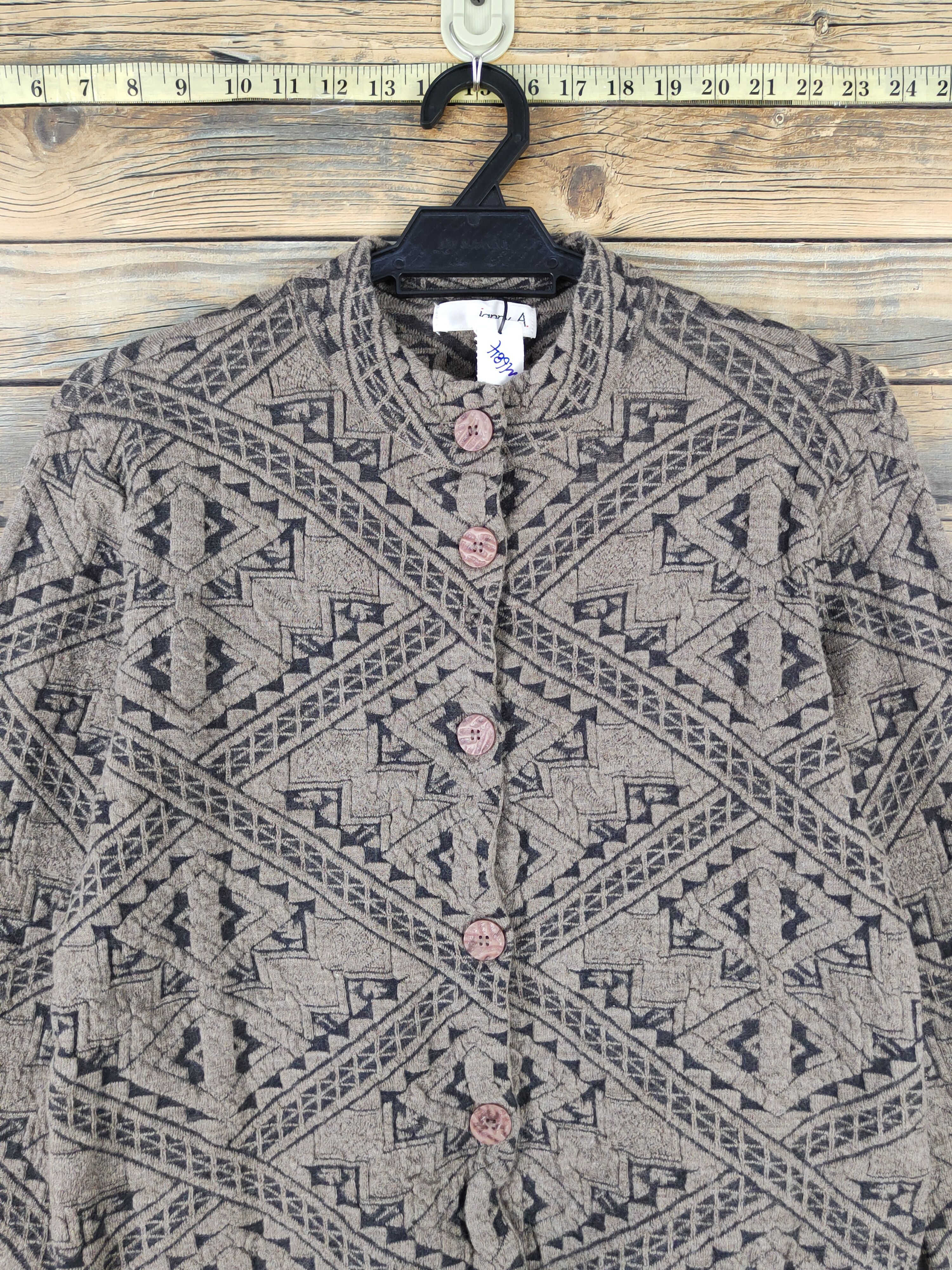 Janny A. Brown Knitwear Cardigan Crop Tops #W1684
