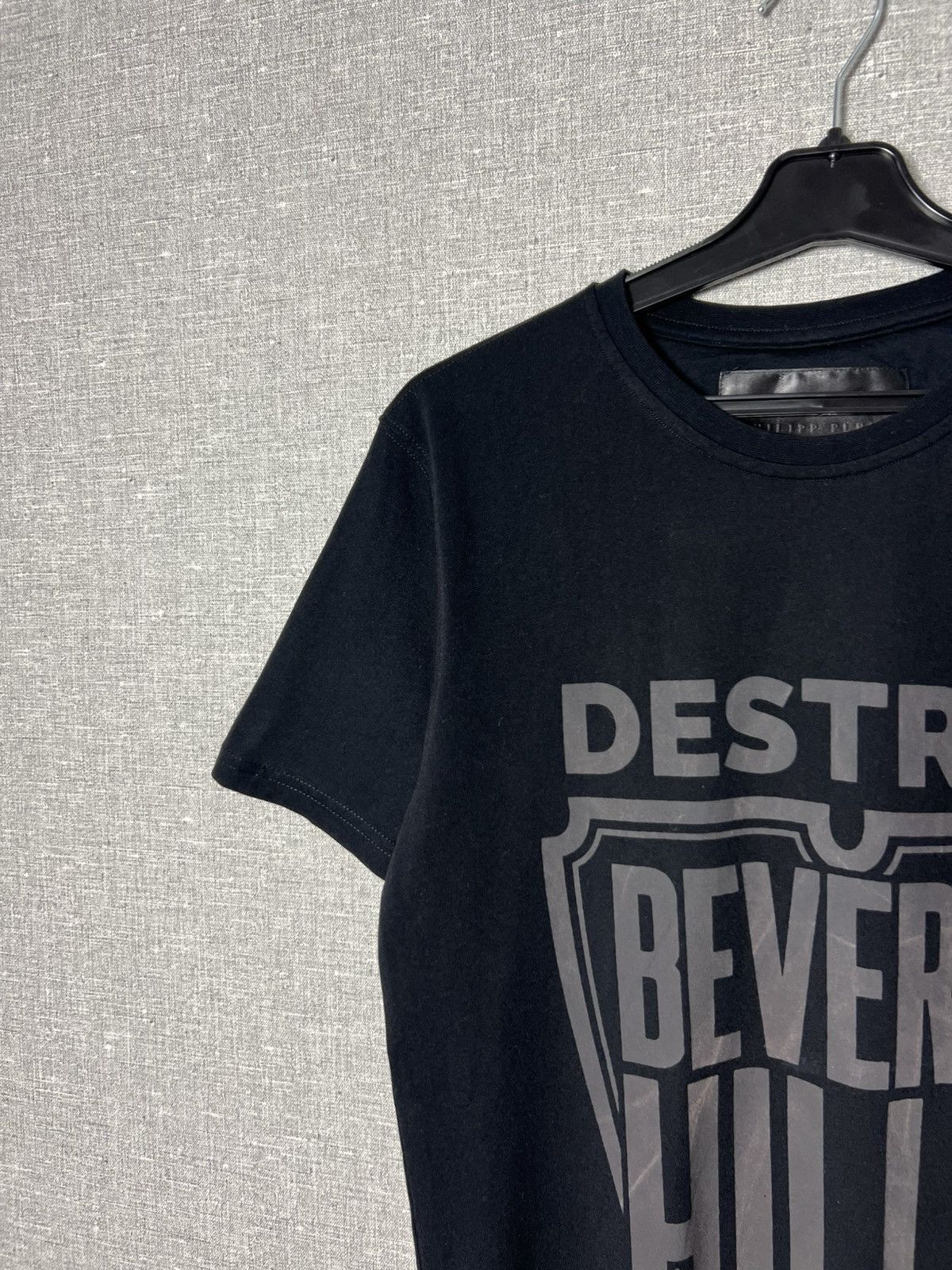 Philipp Plein Philipp Plein Destroy Beverly Hills Big Logo Men’s Tee Size US M / EU 48-50 / 2 - 4 Thumbnail