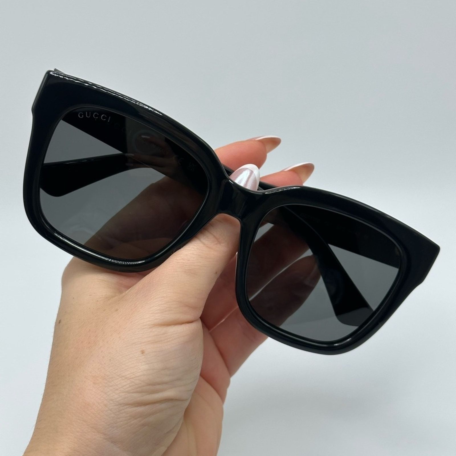 Gucci BRAND NEW GUCCI GG1338S 001 Black Smoke Women Sunglasses Size ONE SIZE - 8 Thumbnail