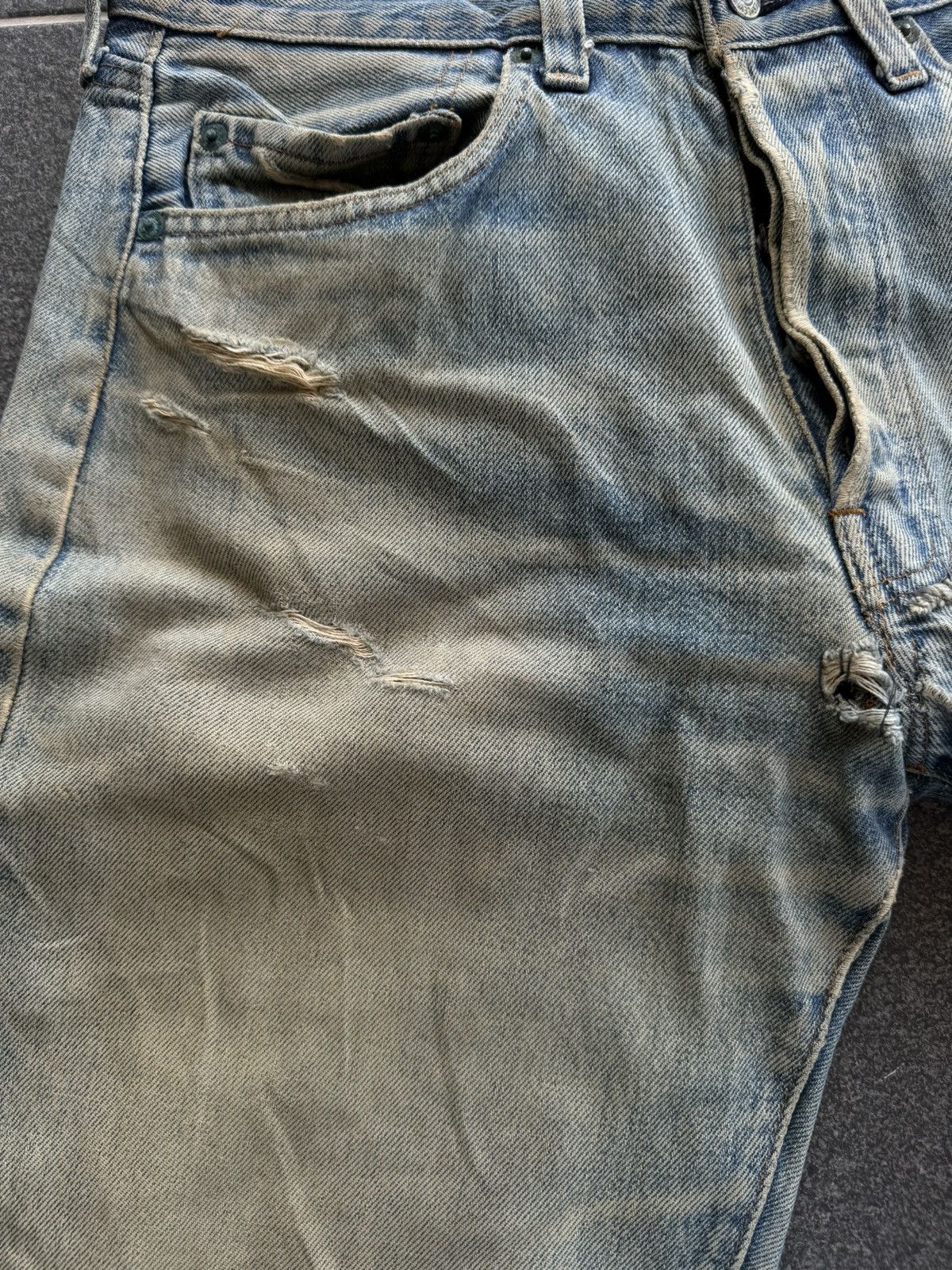 Levi's Vintage 80s Levi's 501 Selvedge Distressed Jeans Kurt Cobain Size US 31 - 7 Thumbnail