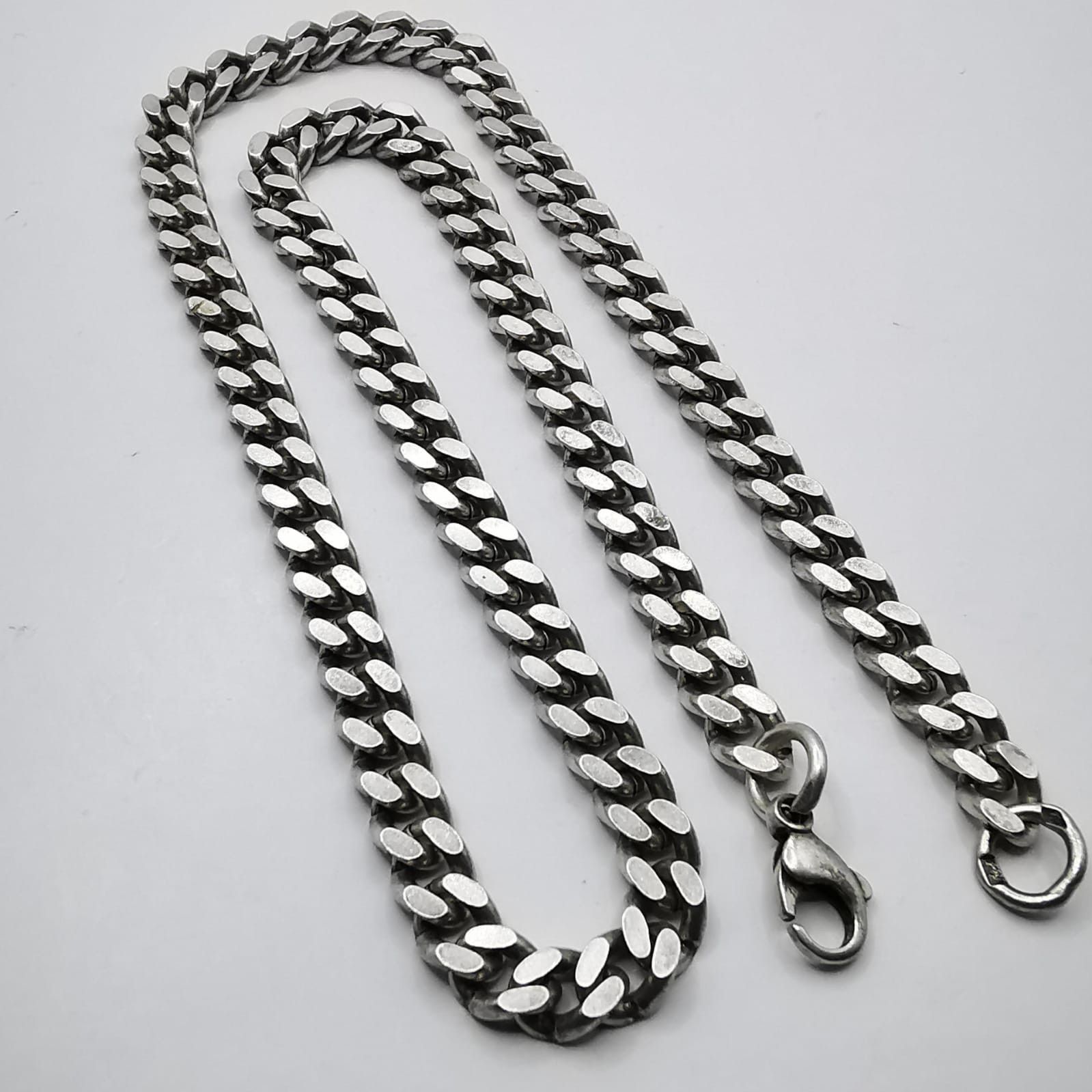 Sterling Silver Vintage Massive Chain 925 Sterling Silver,Signature 53,72g Size ONE SIZE - 1 Thumbnail