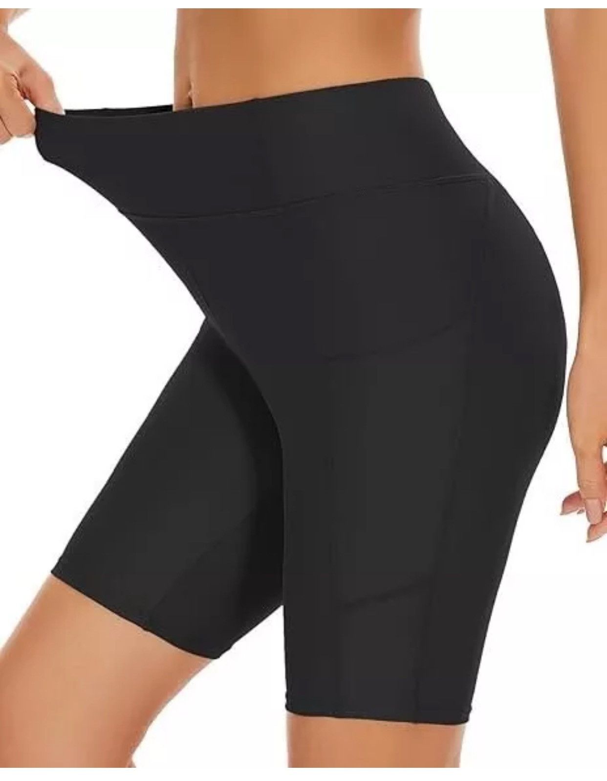 Other Women High Waist Yoga Shorts Sports Casual Gym Workout US Size 32" / US 10 / IT 46 - 2 Thumbnail