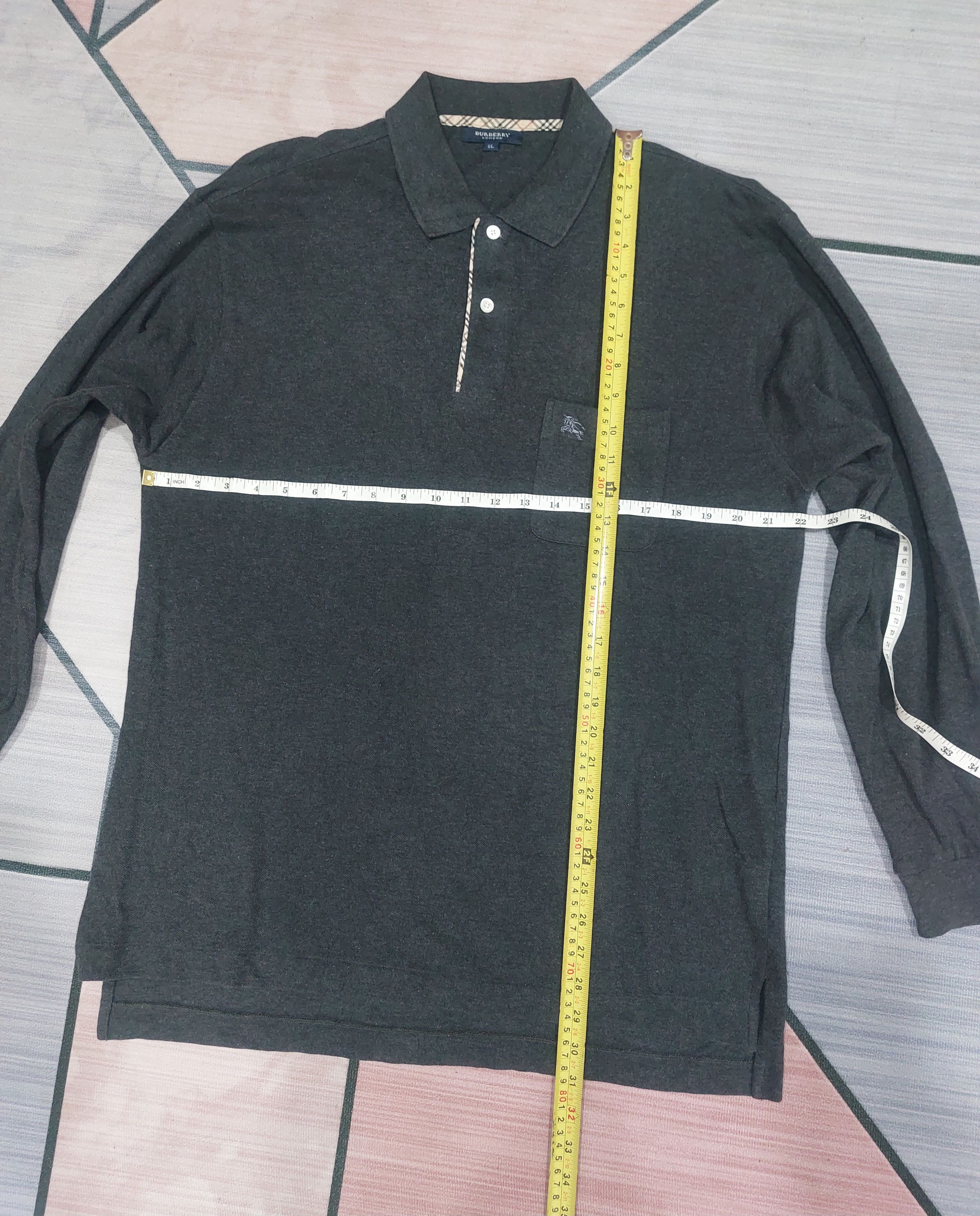 Burberry × Burberry Prorsum × Japanese Brand BURBERRY LONG SLEEVE POLO Size US L / EU 52-54 / 3 - 10 Thumbnail