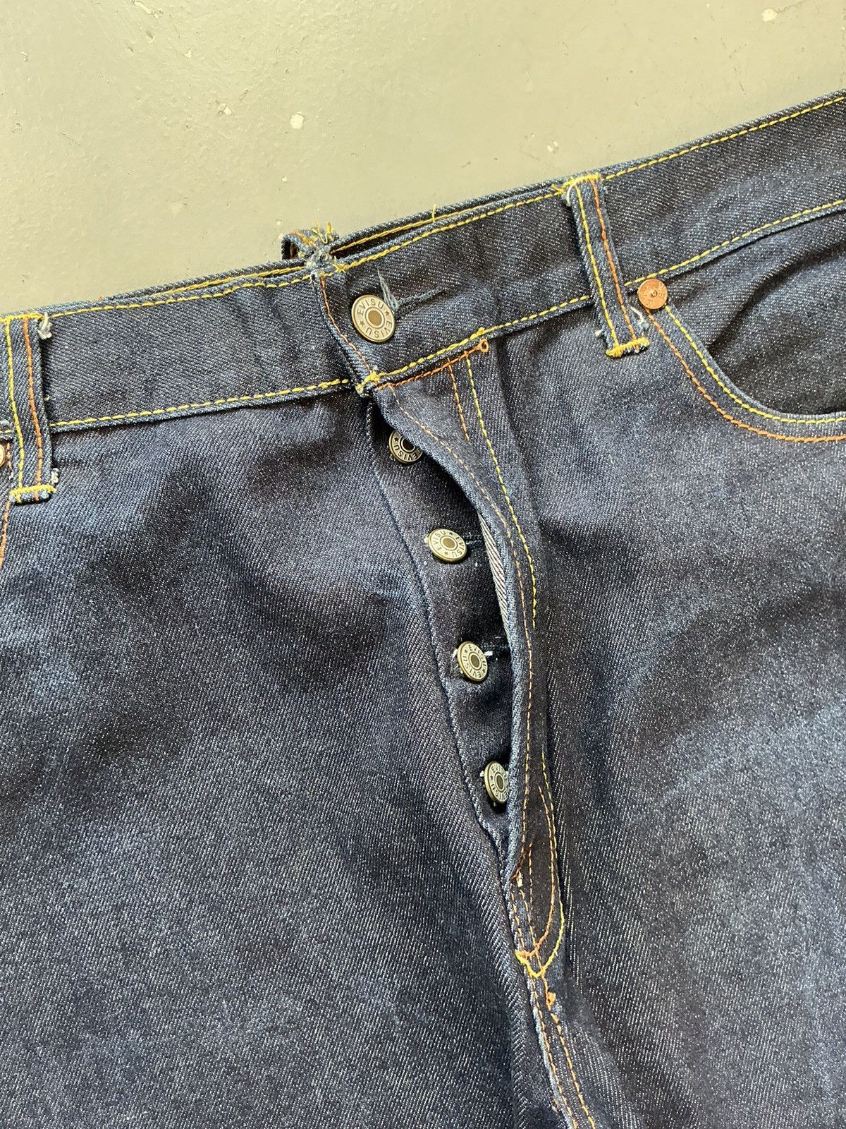 Japanese Brand × Vintage Vintage Evisu inspired diecock seagull printed denim Size US 38 / EU 54 - 5 Thumbnail