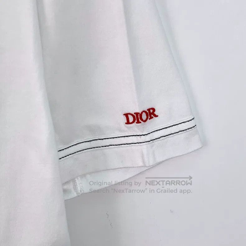 Dior Dior White tiger embroidered cotton round-neck short-sleev Size US XXS / EU 40 - 4 Thumbnail