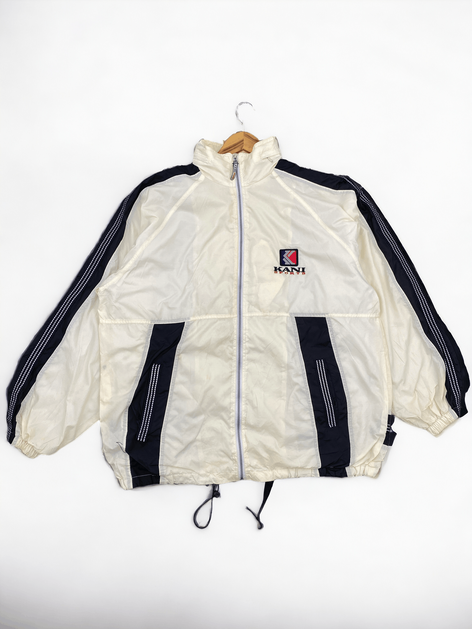 Designer × Karl Kani × Vintage Vintage Karl Kani Sport Windbreaker Reflective Jacket MJ0034 Size US L / EU 52-54 / 3 - 2 Thumbnail
