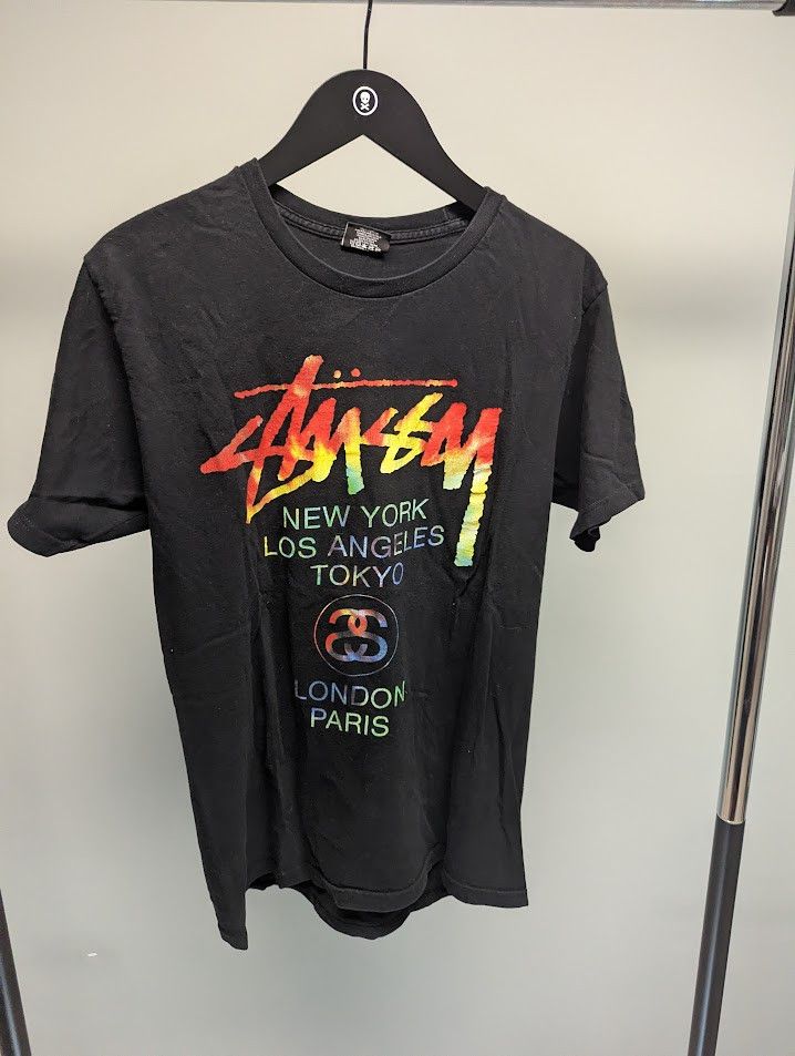 Stussy Stussy Rainbow World tour Tee Vintage Size US M / EU 48-50 / 2 - 1 Thumbnail