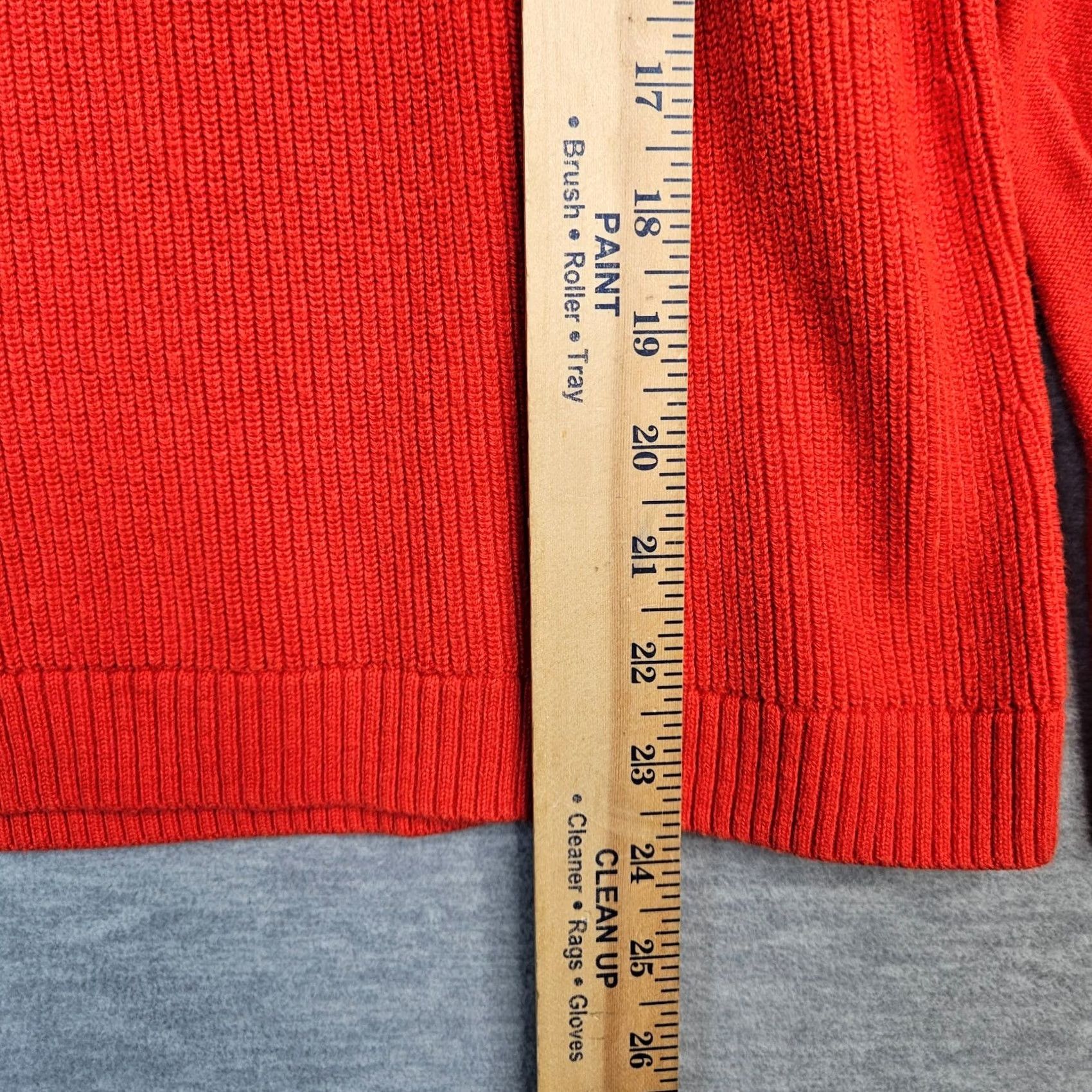 Talbots TALBOTS Women's Orange Long Sleeve Crew neck Elbow patch Sweater Size S Size S / US 4 / IT 40 - 4 Thumbnail