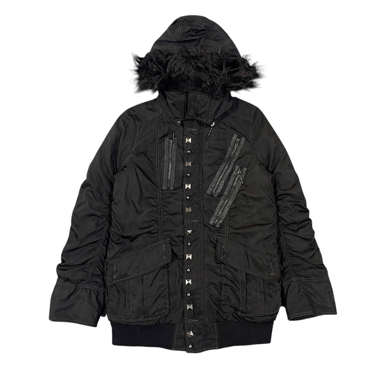 14th Addiction Vintage Algon Quins Fur Jacket LGB Ifsixwasnine Size US S / EU 44-46 / 1 - 1 Thumbnail