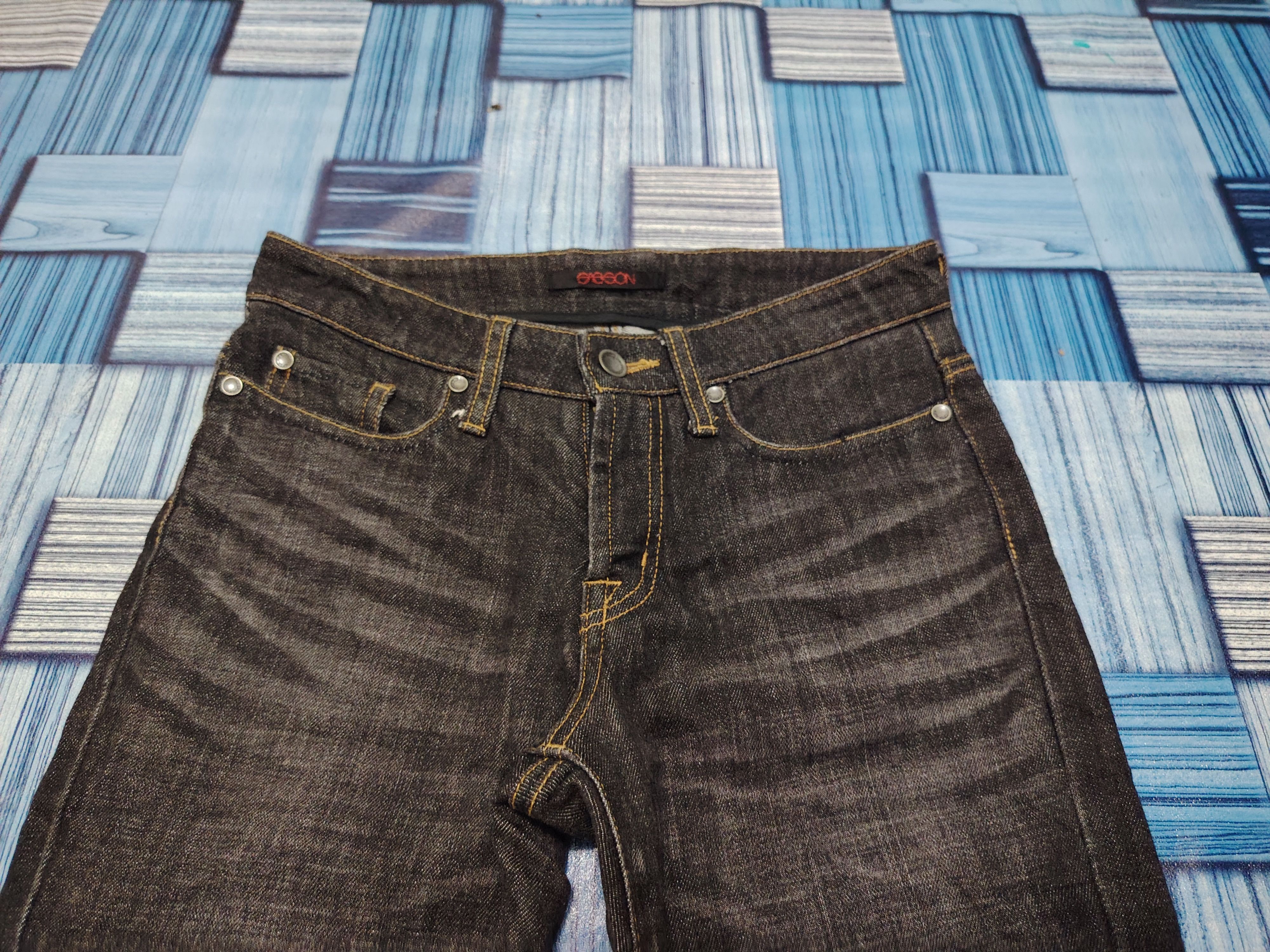 If Six Was Nine × Japanese Brand Japanese Sasson Black Flared Jeans Tribal embroidery Pocket Size US 27 - 3 Thumbnail
