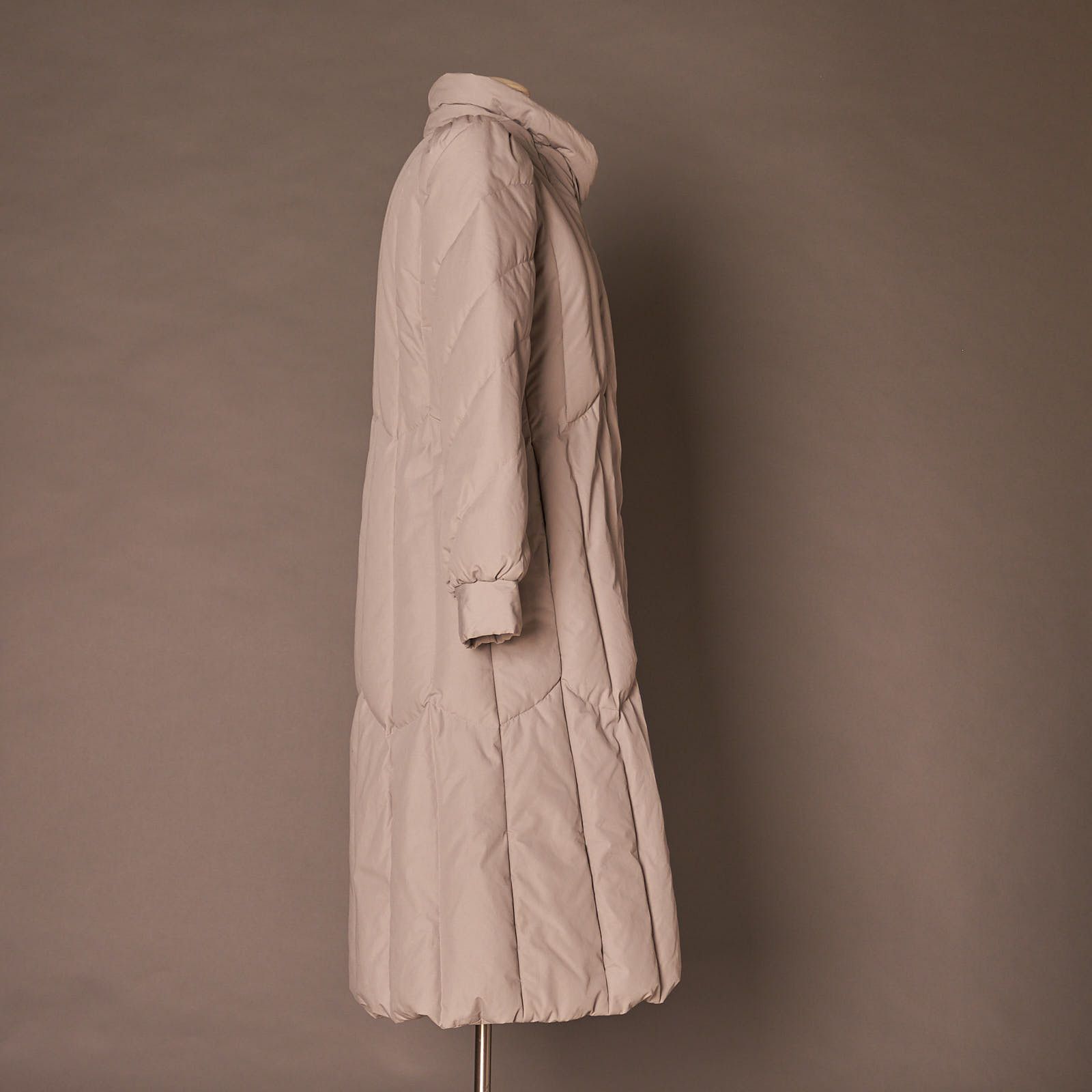 Vintage 1980s Vintage J. Gallery Down Quilted Long Gray Coat Size XS / US 0-2 / IT 36-38 - 4 Thumbnail