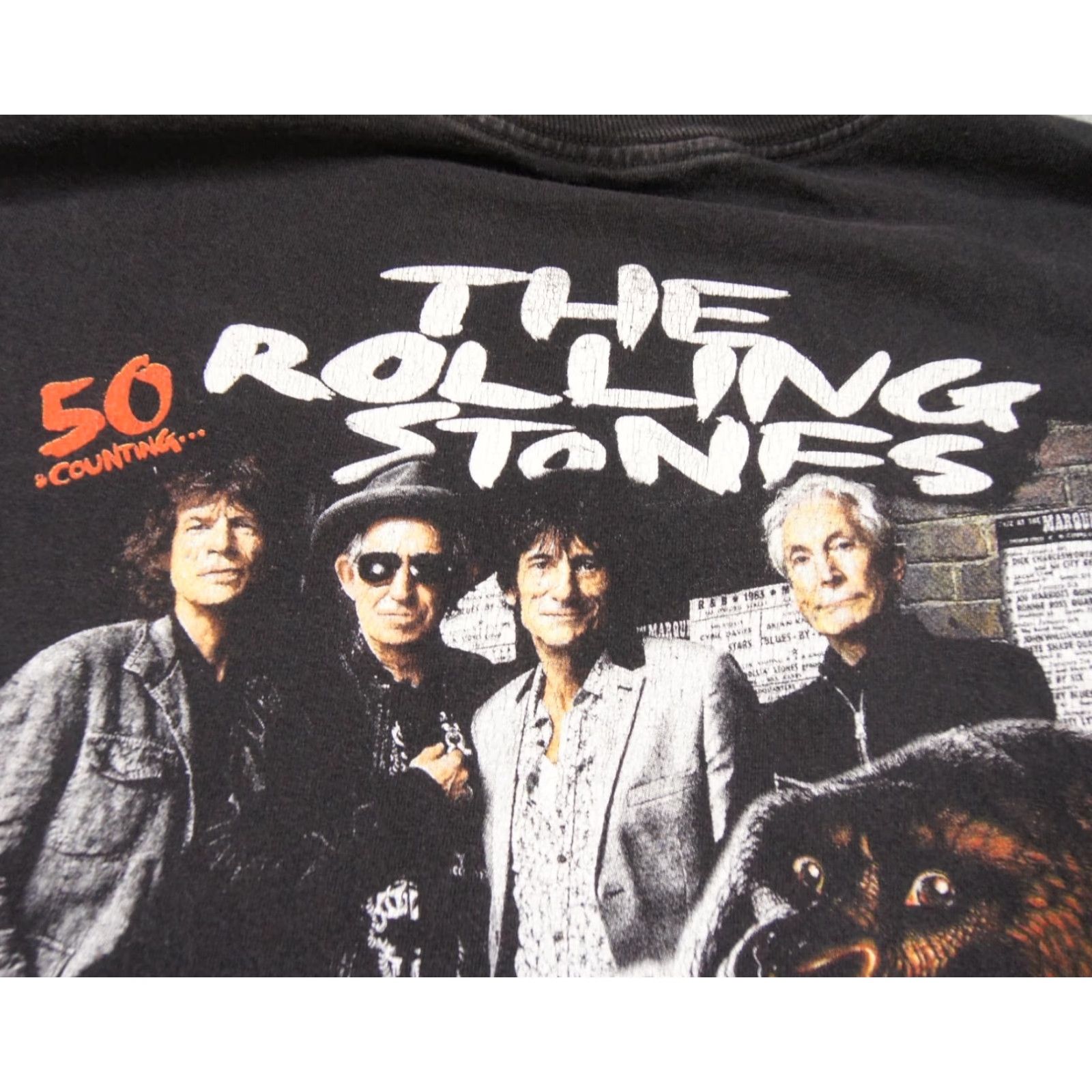 Vintage The Rolling Stones T-Shirt Men's Medium Black Concert Tour 2013 Rock Band Graphic Tee Size US M / EU 48-50 / 2 - 7 Thumbnail