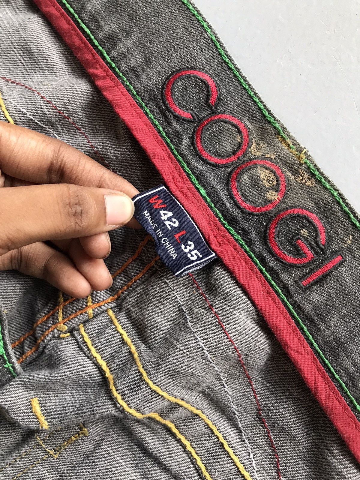 Coogi Vintage Coogi crazy king & joker embroidered denim Size US 44 / EU 60 - 7 Thumbnail