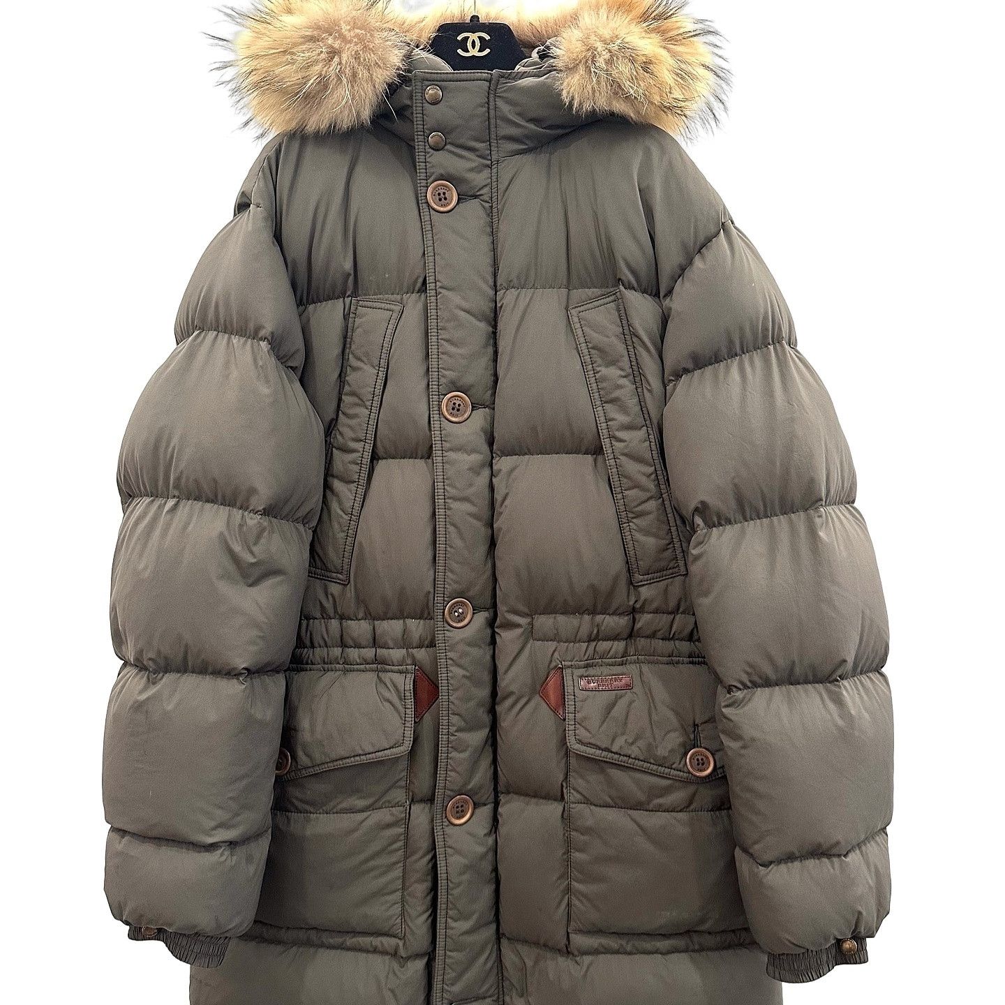 Black Label × Burberry BURBERRY 00s MADE IN JAPAN REAL FUR PUFFER