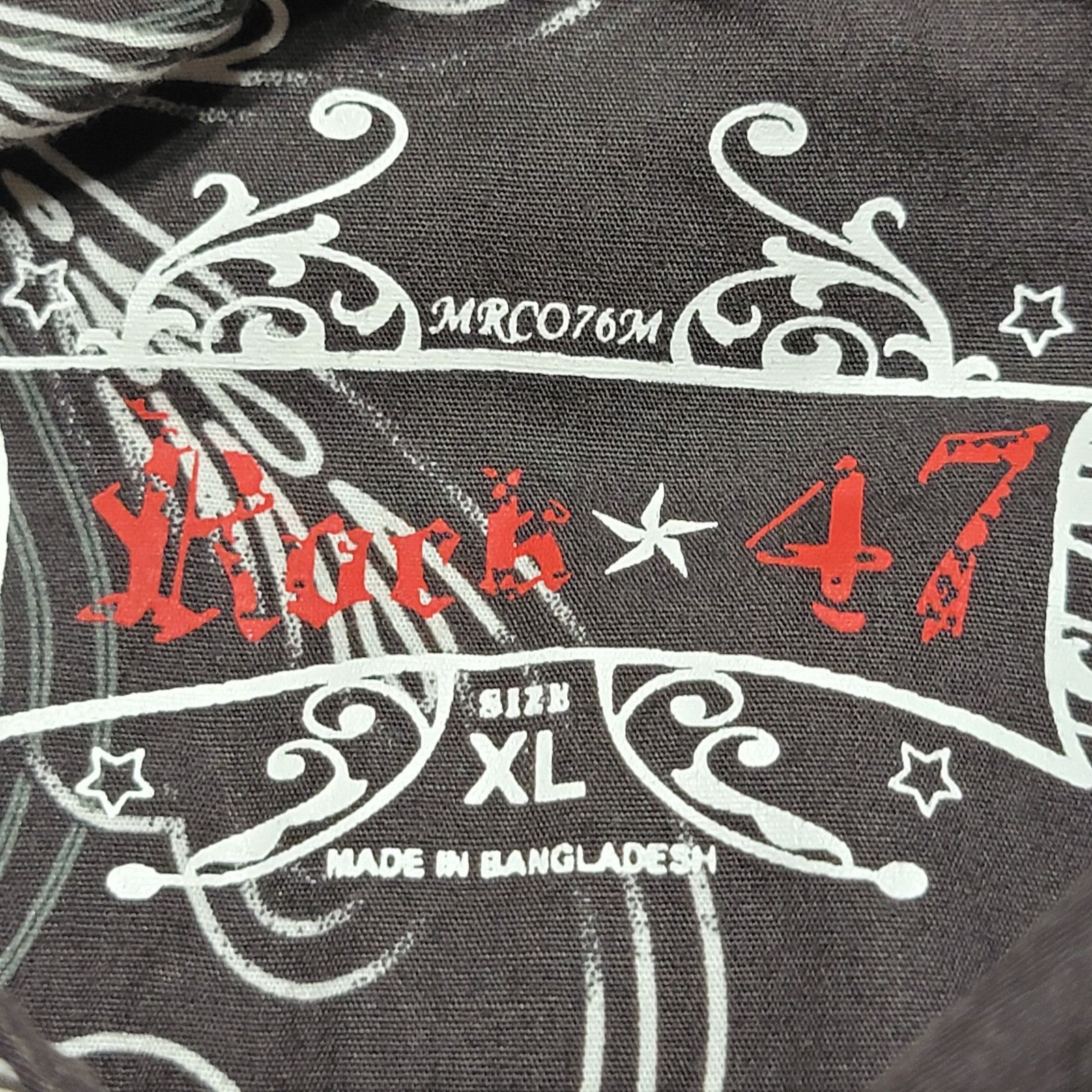 Other Rock 47 LS Black Pearl Snap Lg Paisley Print - Size XL Size US XL / EU 56 / 4 - 7 Thumbnail