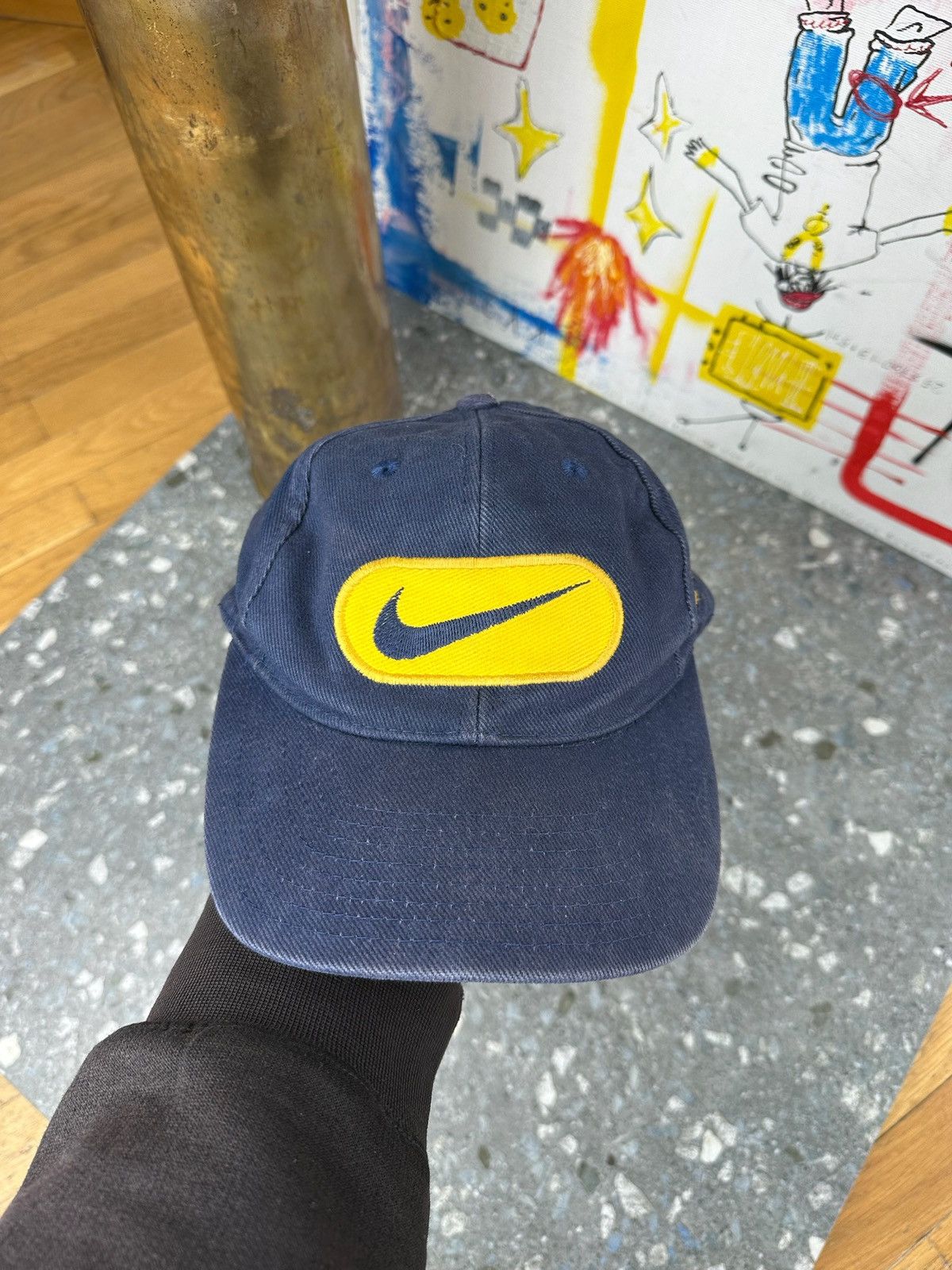 NCAA × Nike × Vintage Nike 90s Vintage Michigan Wolverines Wool Snapback Cap Size ONE SIZE - 1 Thumbnail