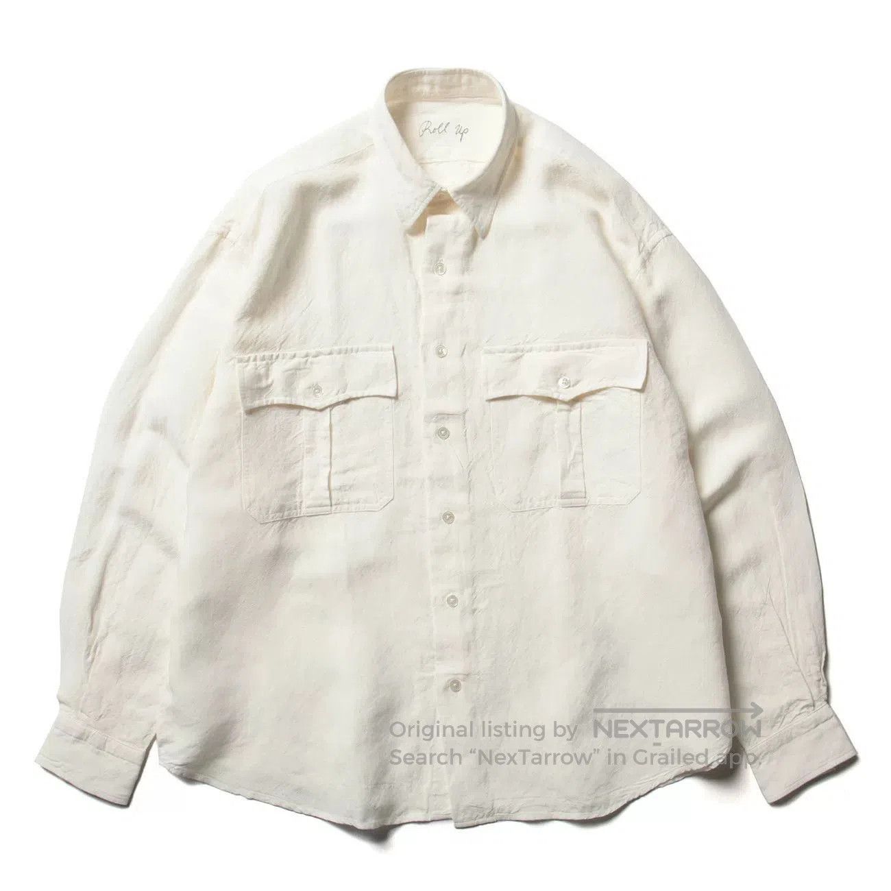 Porter Classic Porter Classic Bamboo Linen White Shirt. Size US M / EU 48-50 / 2 - 6 Thumbnail