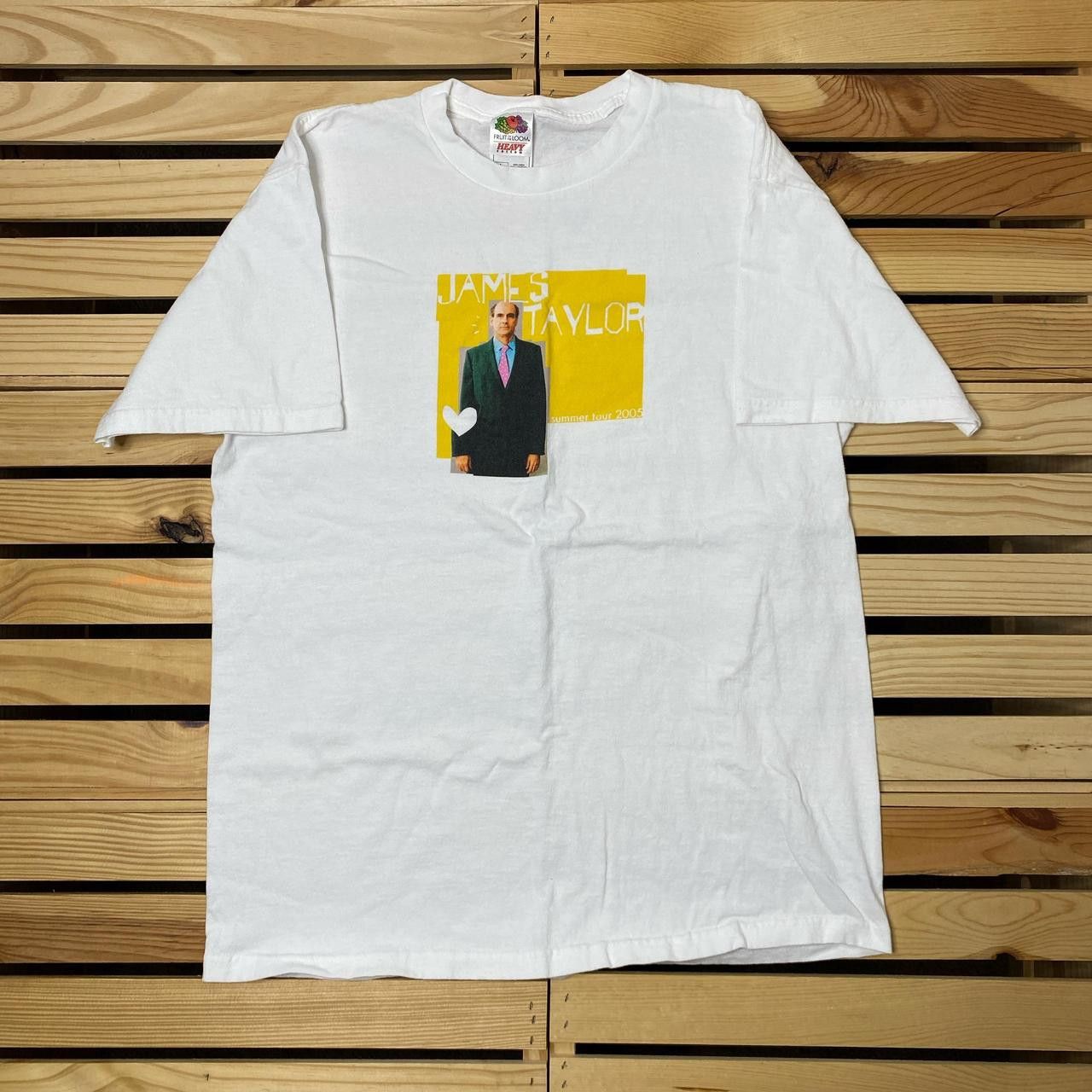 Fruit Of The Loom Vintage James Taylor Summer Tour 2005 White Tee Size Large Size US L / EU 52-54 / 3 - 1 Thumbnail