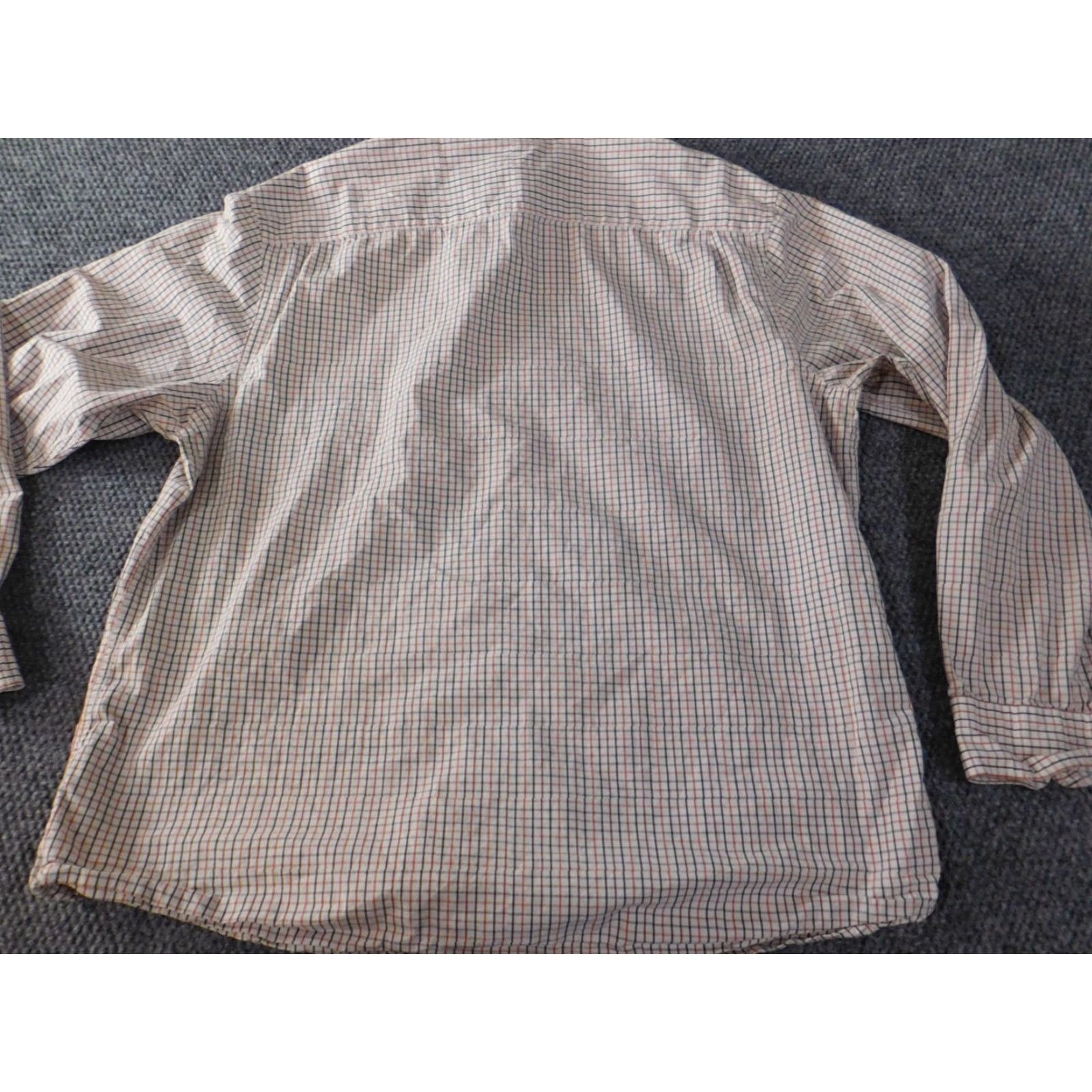 Old Navy Old Navy Mens Shirt 2XL Beige Plaid Button-Up Casual Long Sleeve Cotton Knit Collar-Down Classic Size US XXL / EU 58 / 5 - 7 Thumbnail