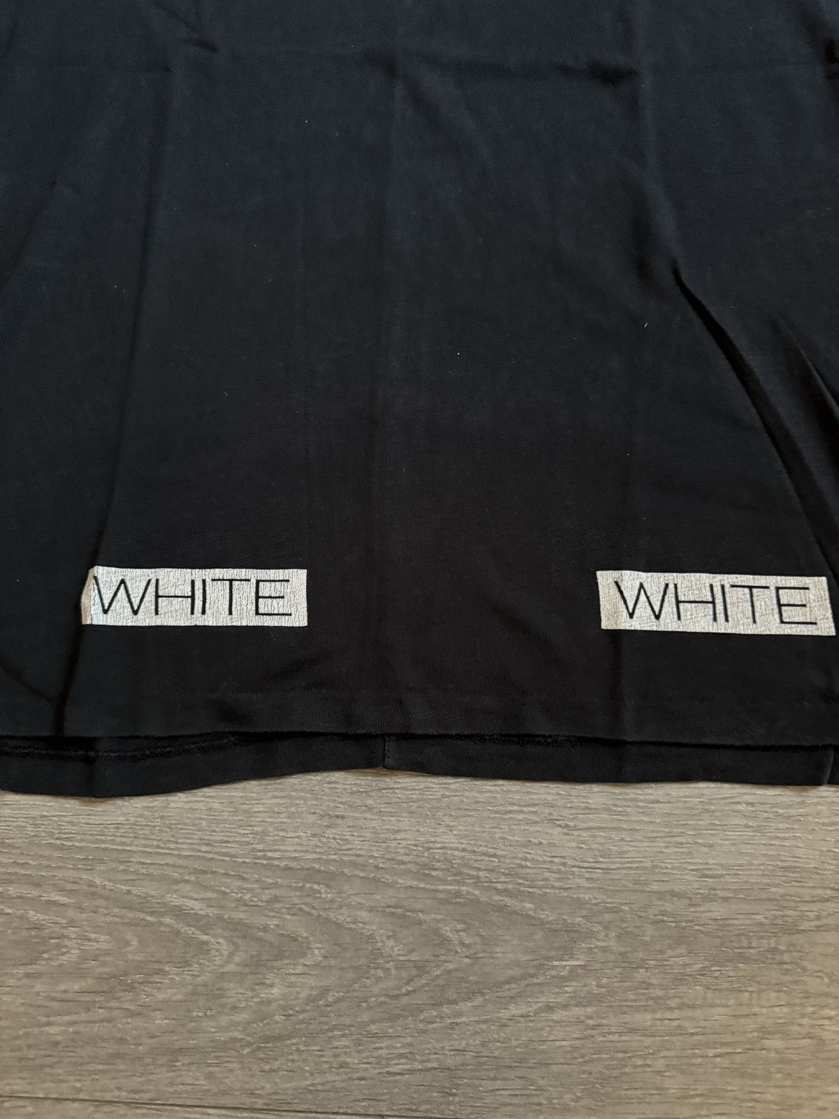 Off-White Off-White Black “Blue Collar” Tee Size US M / EU 48-50 / 2 - 5 Thumbnail