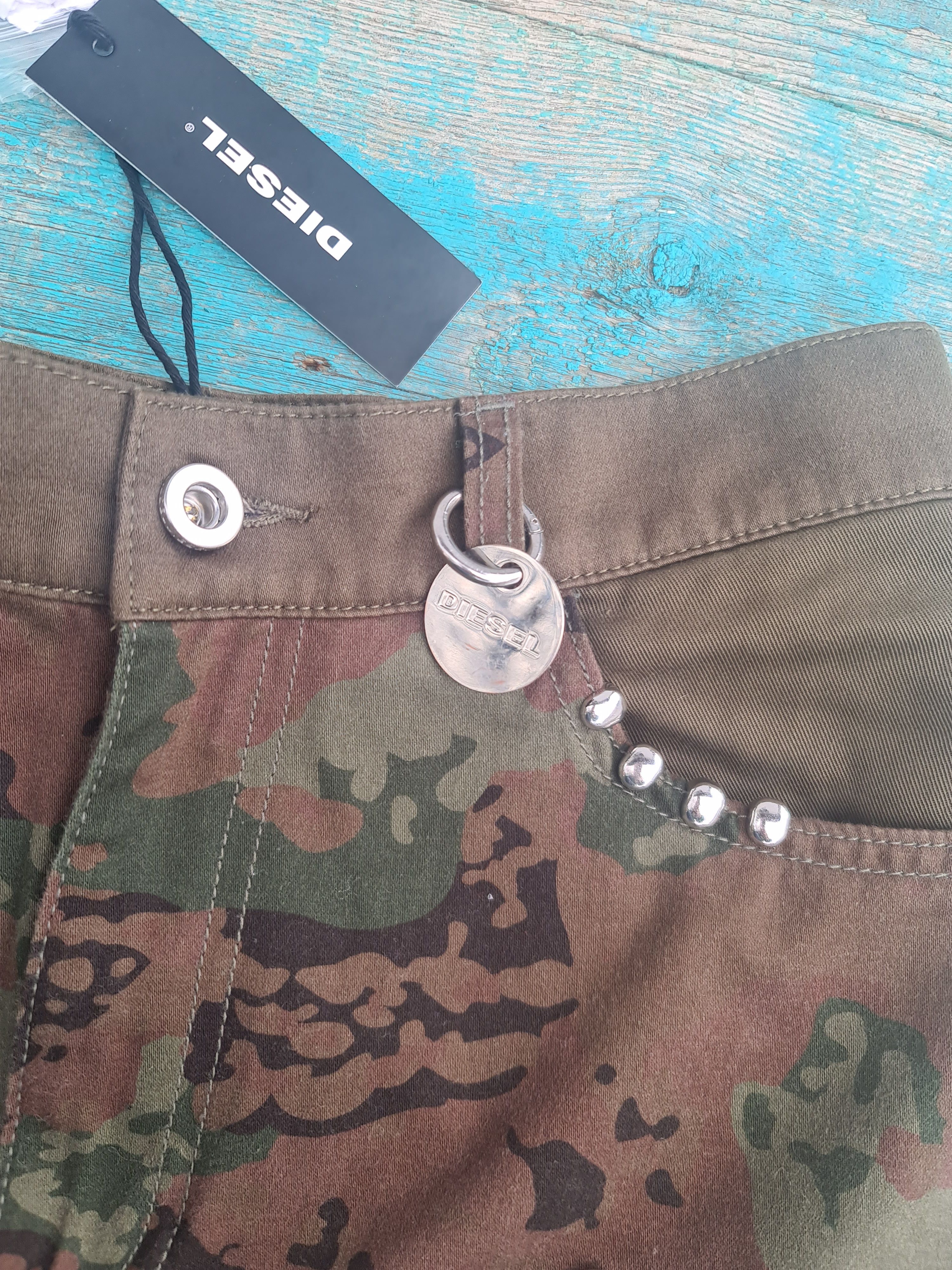 Diesel Diesel O-Amata military camouflage mini skirt Size 28" / US 6 / IT 42 - 4 Thumbnail
