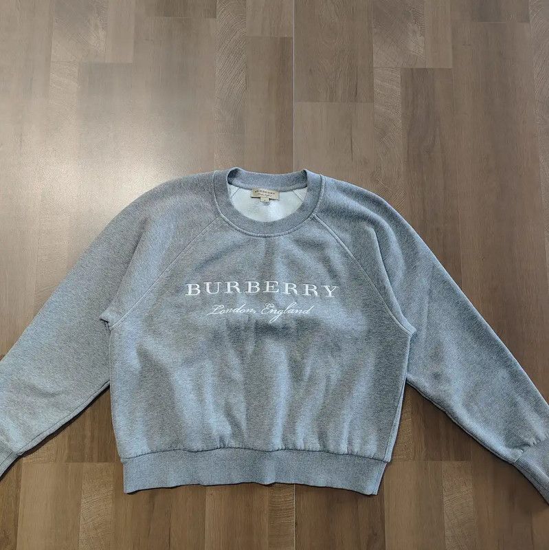 Burberry Burberry Gray Cotton Women's Sweatshirt Size M / US 6-8 / IT 42-44 - 1 Thumbnail