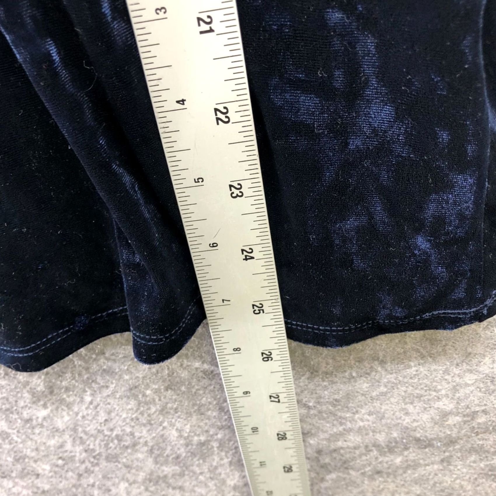 Velvet Beach Lunch Lounge Velvet Short Sleeve Top Womens M Dark Blue Tie Back Blouse Size M / US 6-8 / IT 42-44 - 7 Thumbnail