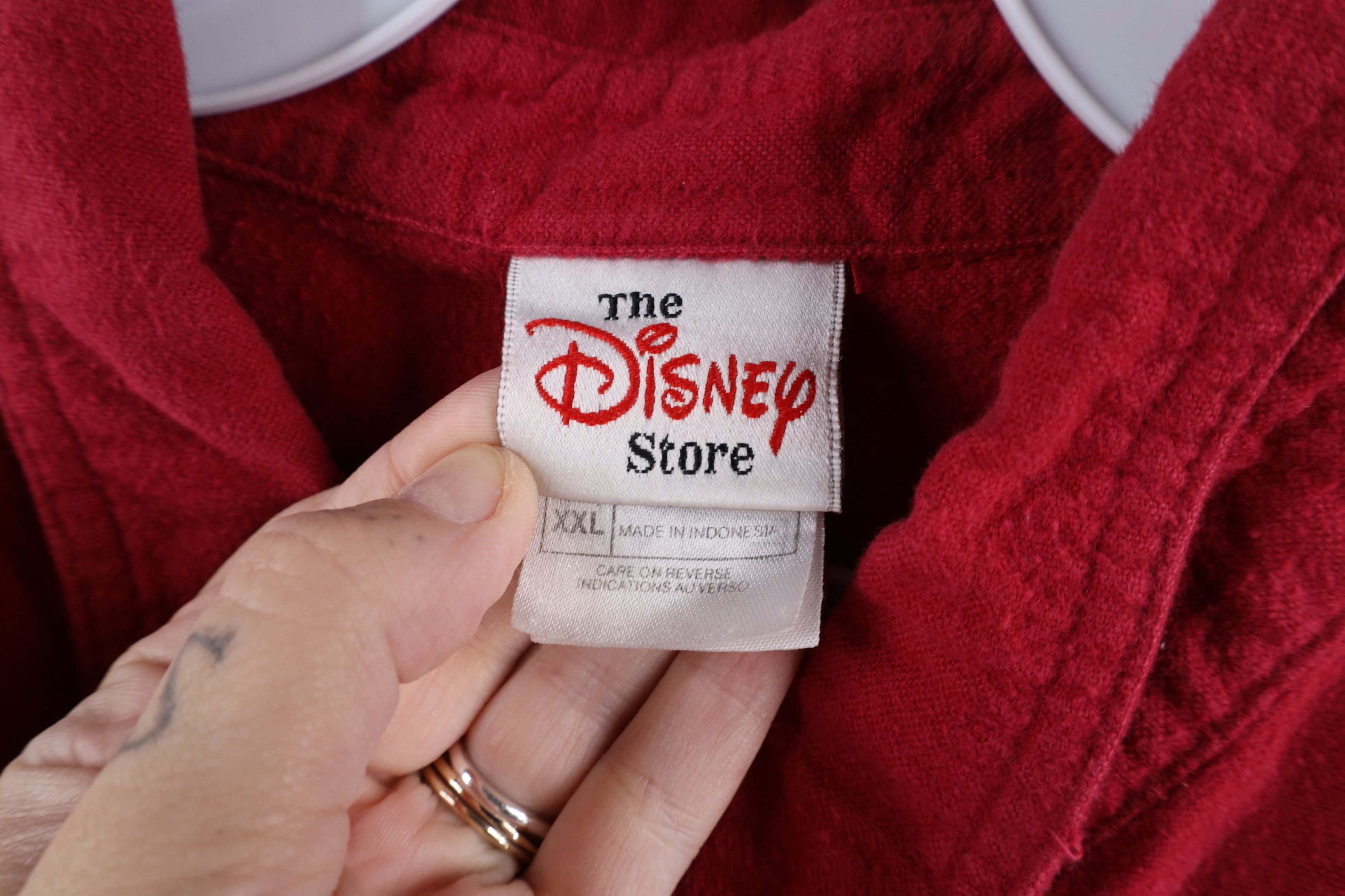 Disney × Vintage Vintage 90s Disney Mickey Mouse Flannel Button Down Shirt Size US XXL / EU 58 / 5 - 7 Thumbnail