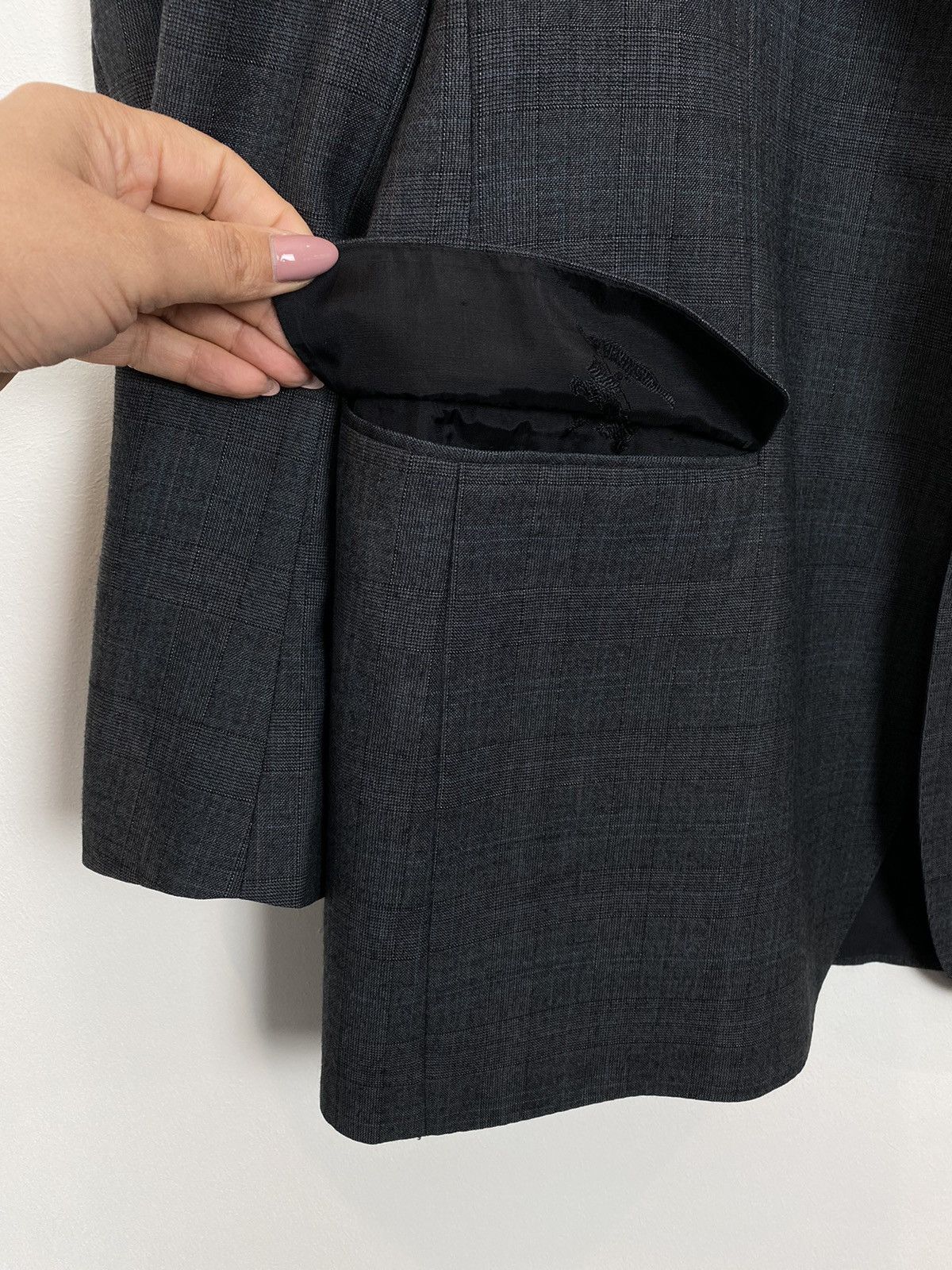 Burberry Burberrys Long Sleeve Wool Blazer Jacket Men’s Size XL Size 44L - 3 Thumbnail