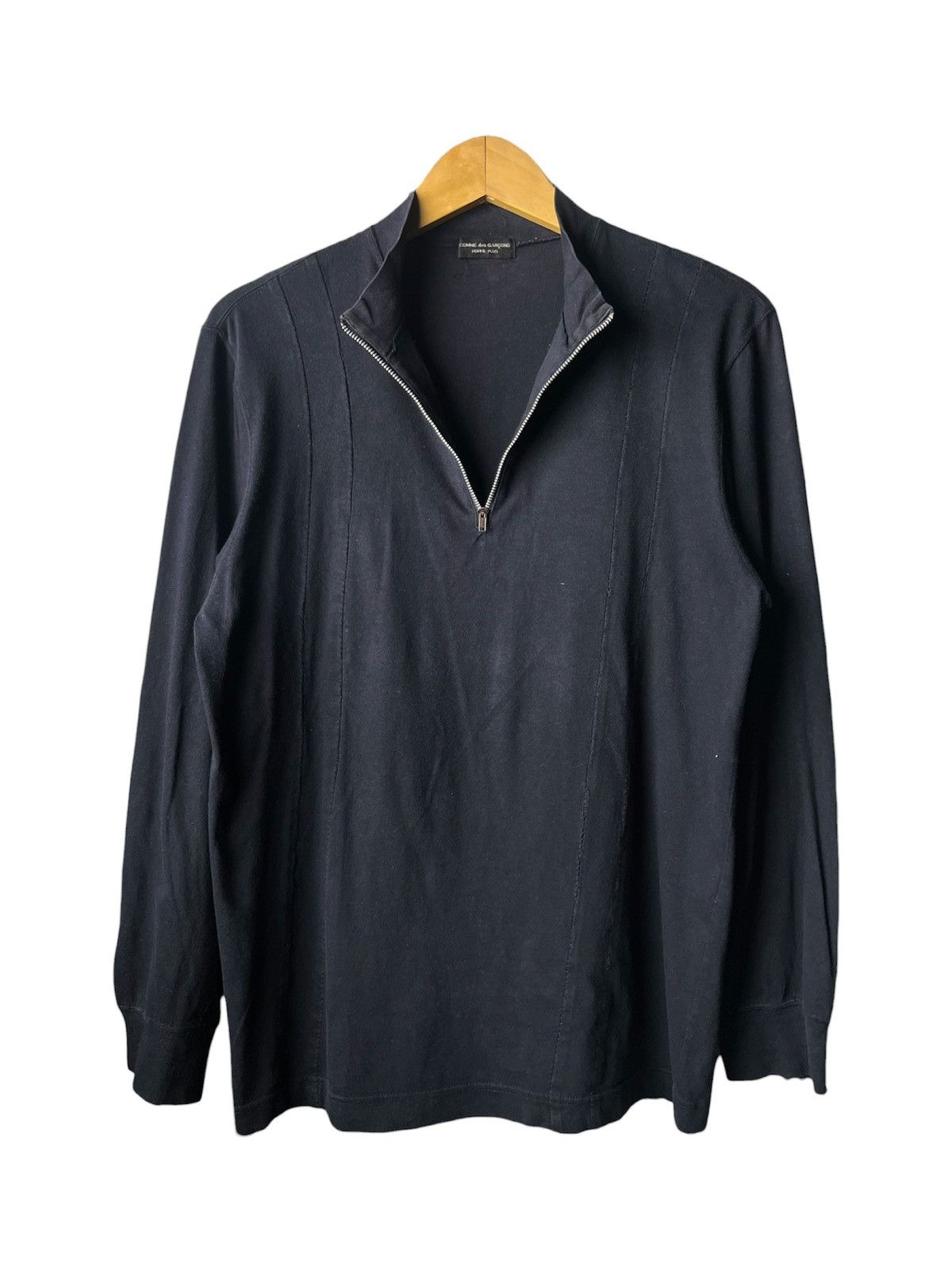 Comme des Garcons Vintage 90s Comme Des Garcons Homme Plus Half Zip Longsleeve Size US M / EU 48-50 / 2 - 1 Thumbnail
