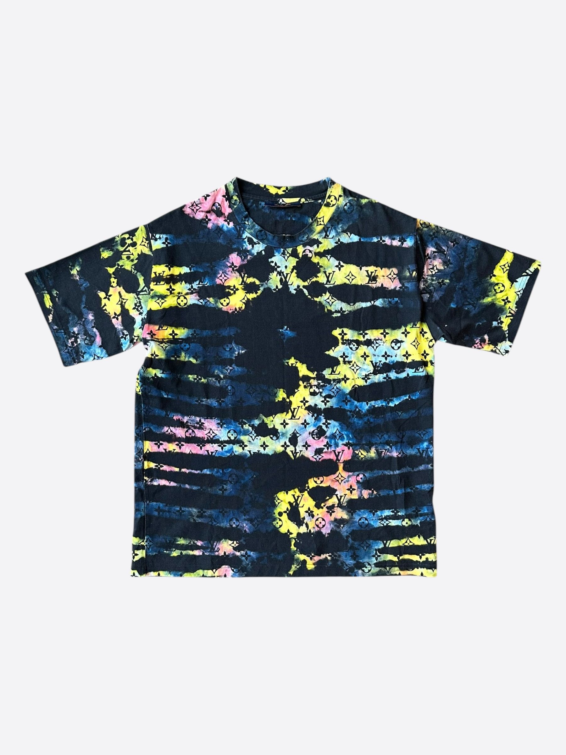 Louis Vuitton Louis Vuitton Navy Tie-Dye Camo Monogram T-Shirt Size US XL / EU 56 / 4 - 1 Thumbnail