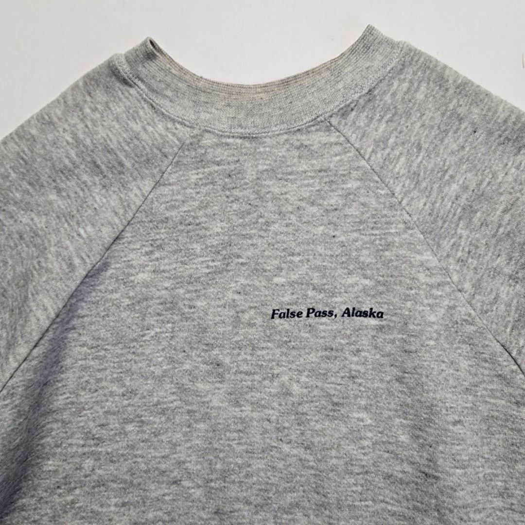 Vintage Vintage Alaska Sweatshirt False Pass Gray Small Crewneck 90s Size US S / EU 44-46 / 1 - 2 Thumbnail