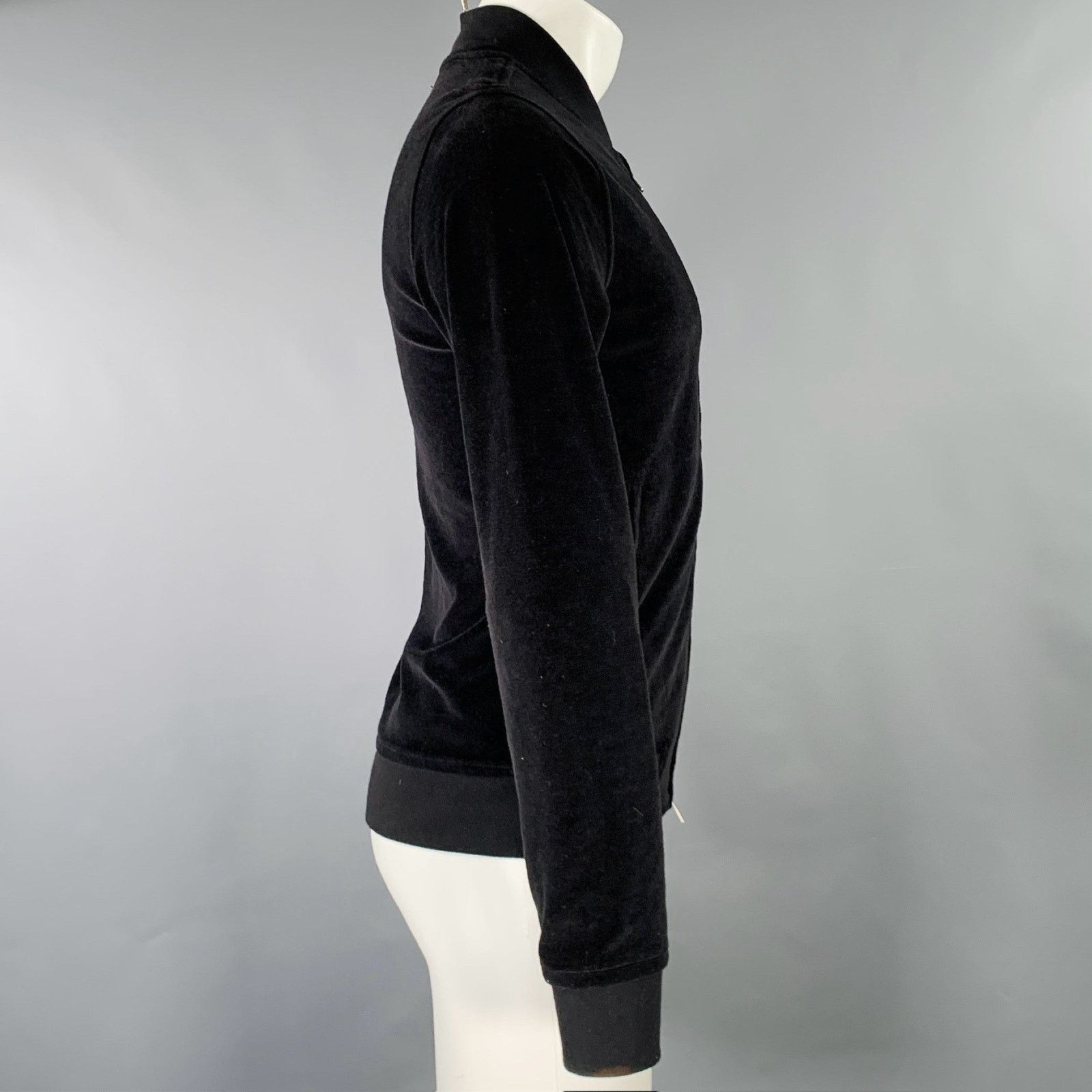 Todd Snyder TODD SNYDER XS Black Terrycloth Cotton Polyester Sweatshirt Size US XS / EU 42 / 0 - 2 Thumbnail