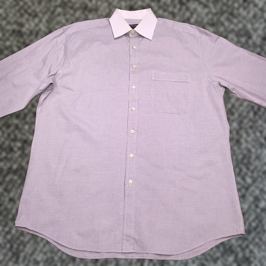Vintage VINTAGE Hickey Freeman Dress Shirt Mens 16 White French Cuff Button Up Shirt Size US L / EU 52-54 / 3 - 1 Thumbnail