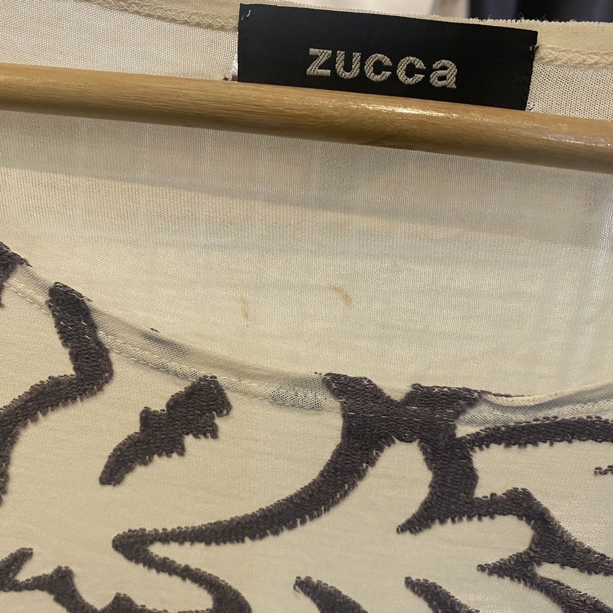 CABANE de ZUCCa × Japanese Brand Vtg Zucca Floral See Through Boxy Oversized T-Shirts Size US M / EU 48-50 / 2 - 11 Thumbnail