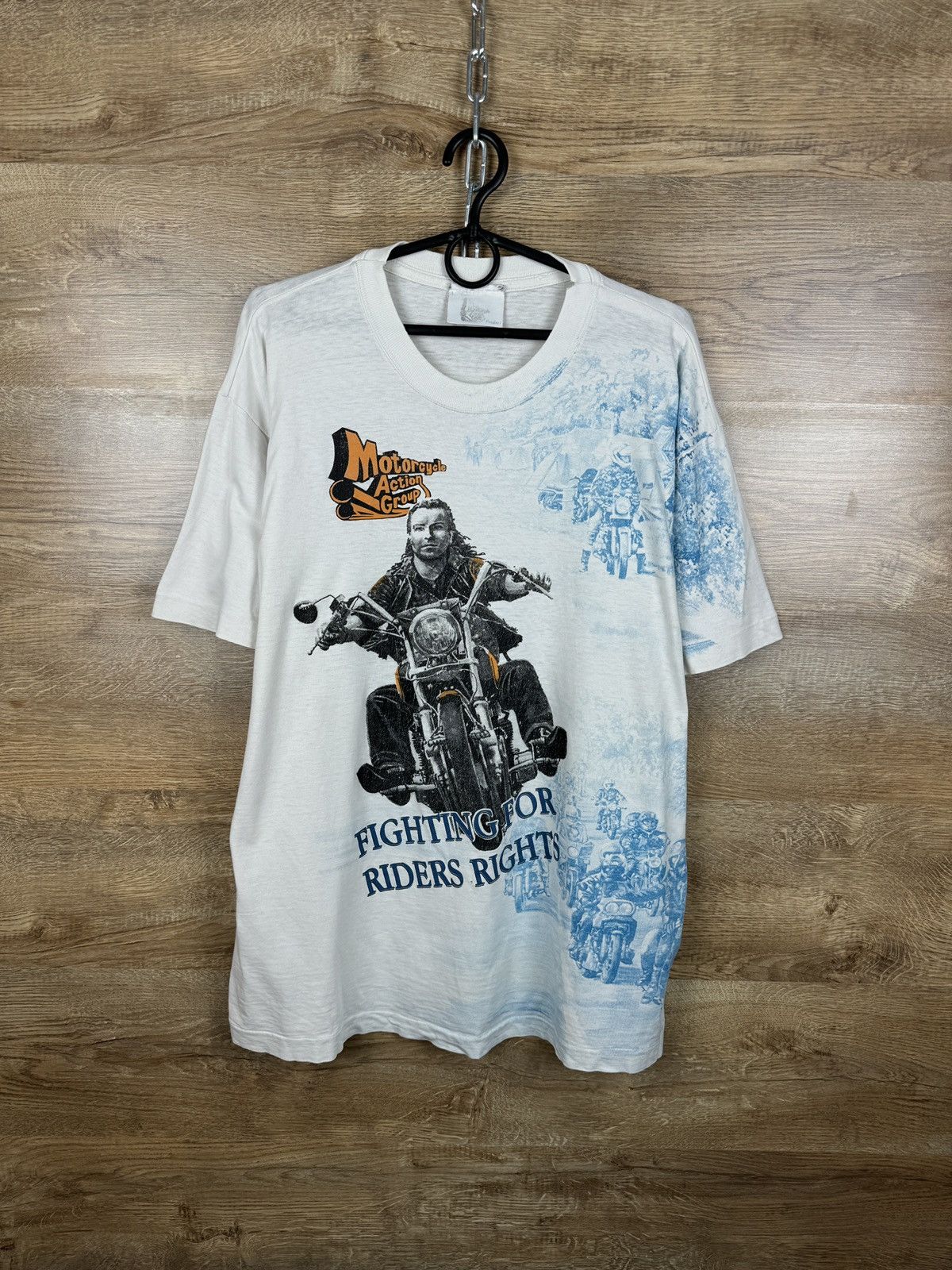 Harley Davidson × Vintage Mens Vintage 90s Harley Davidson style T-shirt tee rare Size US XL / EU 56 / 4 - 1 Thumbnail