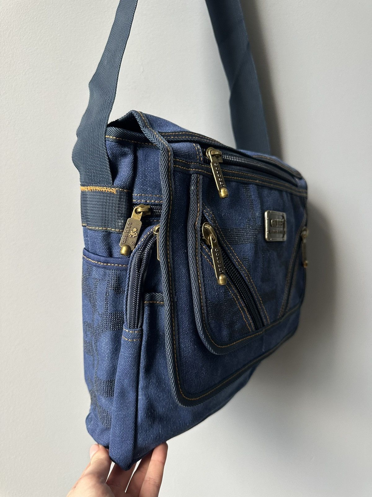 14th Addiction Vintage Diesel Style Military Y2k Avantgarde Messenger Bag Size ONE SIZE - 4 Thumbnail
