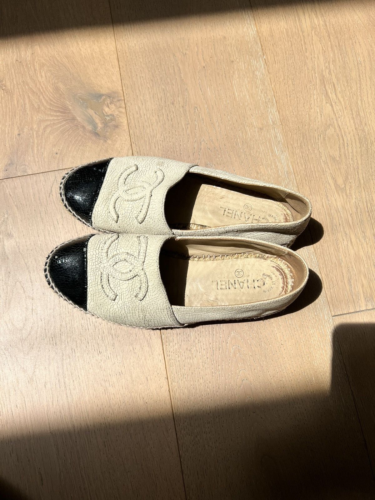 Chanel Chanel Beige Espadrilles Size 9 Size US 9 / IT 39 - 6 Thumbnail