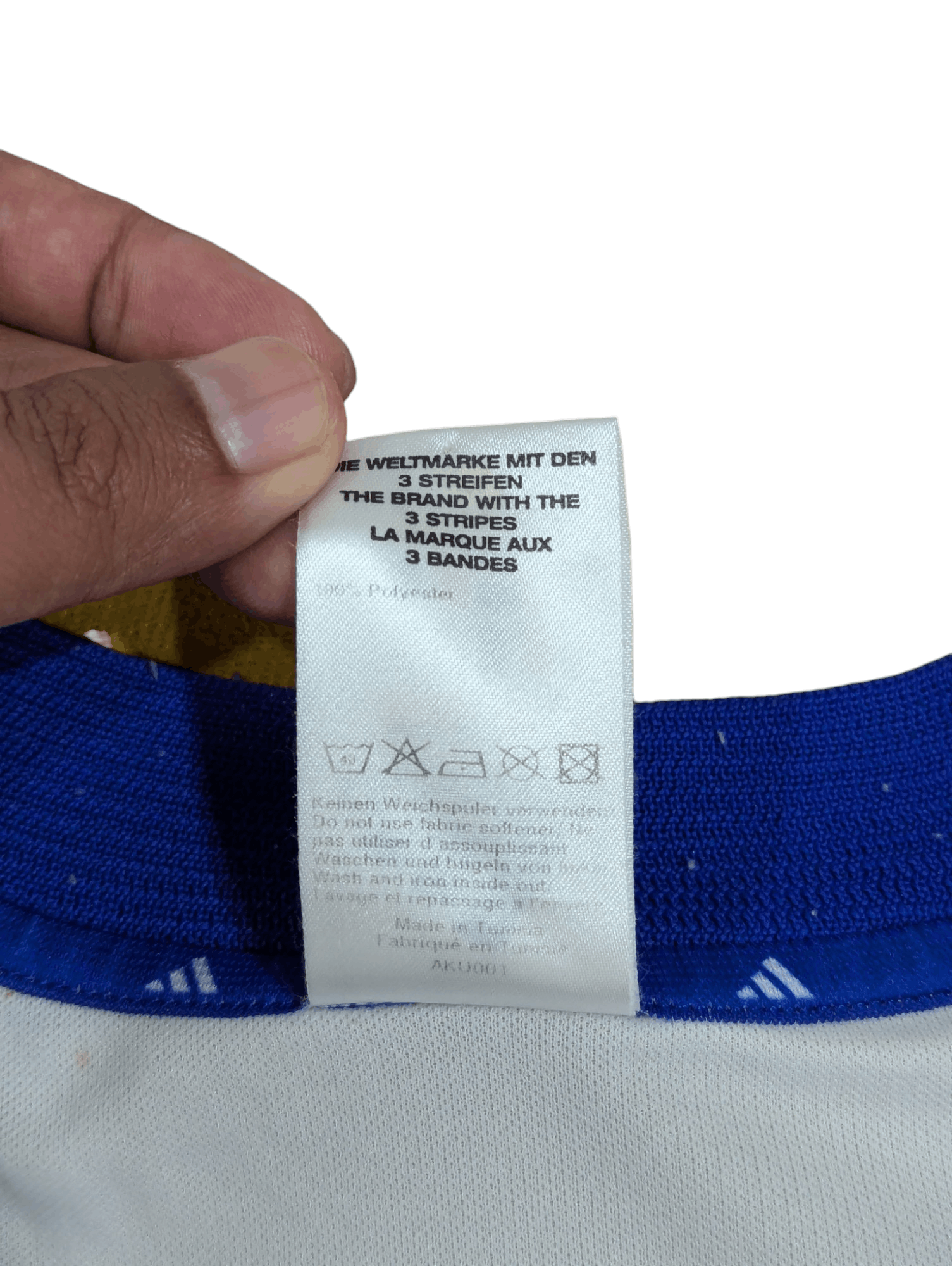 Adidas ADIDAS FRANCE 2002/2004 FOOTBALL JERSEY SIZE L Size US L / EU 52-54 / 3 - 4 Thumbnail