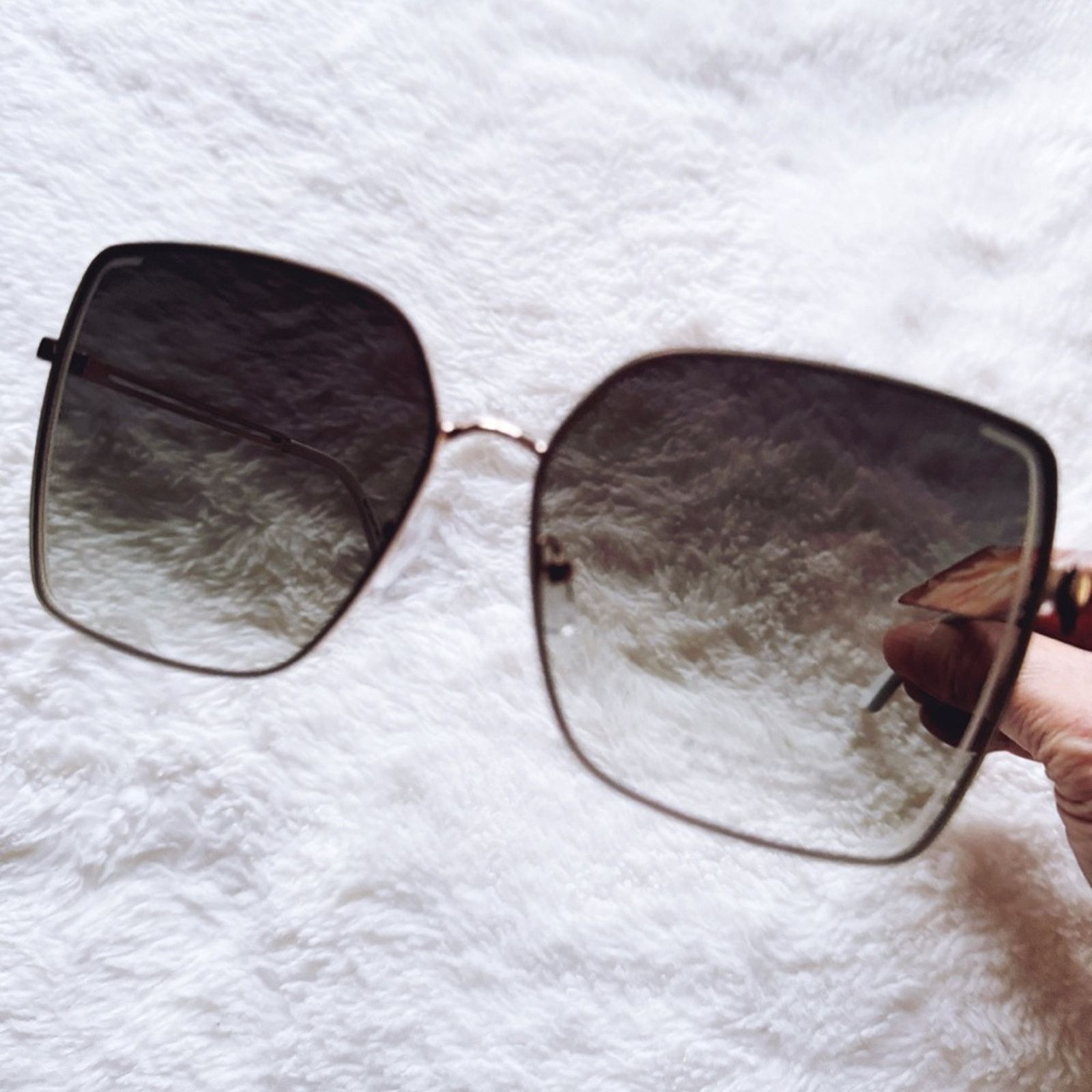 Other Monica Clear Blue Geometric Sunglasses Size ONE SIZE - 10 Thumbnail