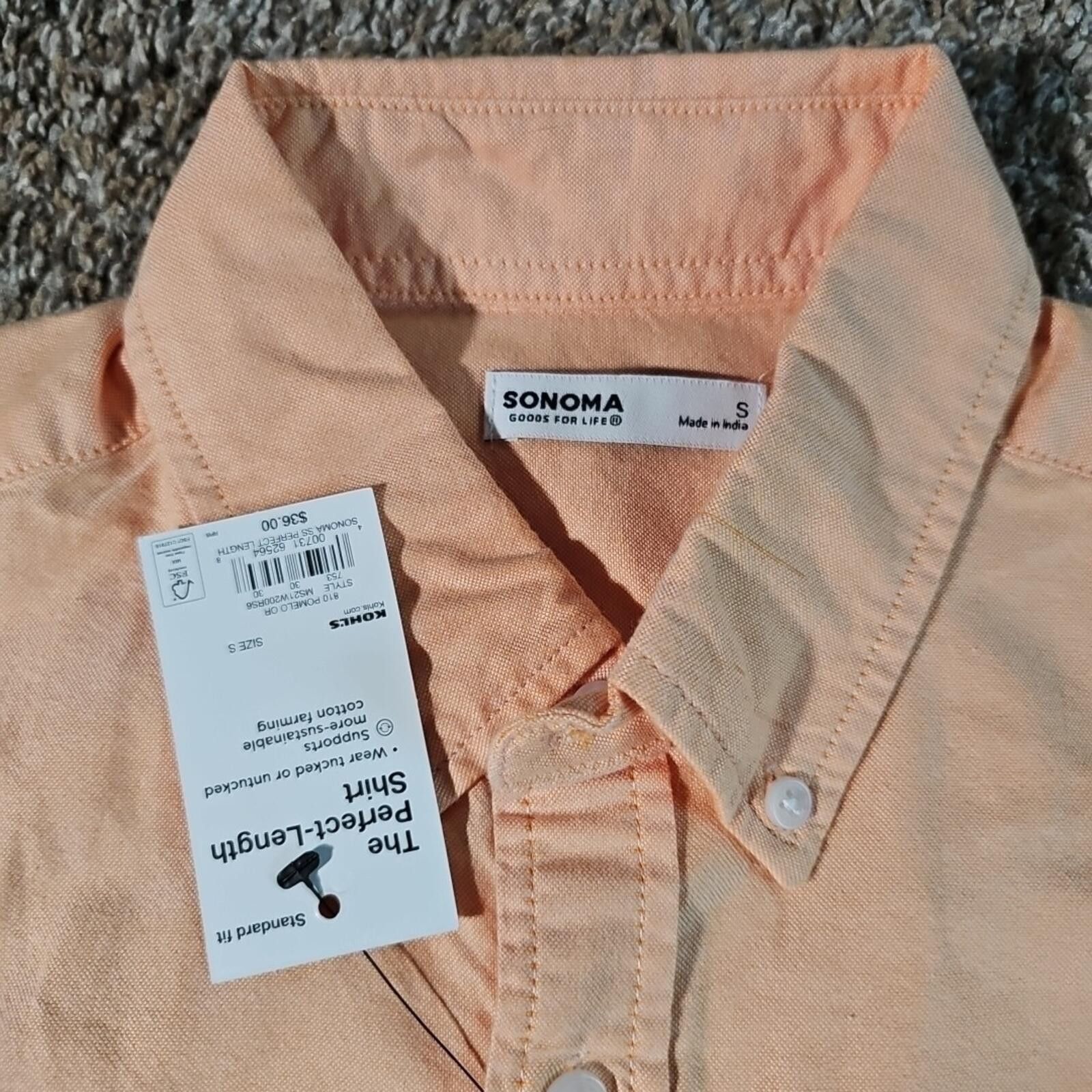 Sonoma Sonoma Perfect Length Shirt Button Up NWT S Size US S / EU 44-46 / 1 - 3 Thumbnail